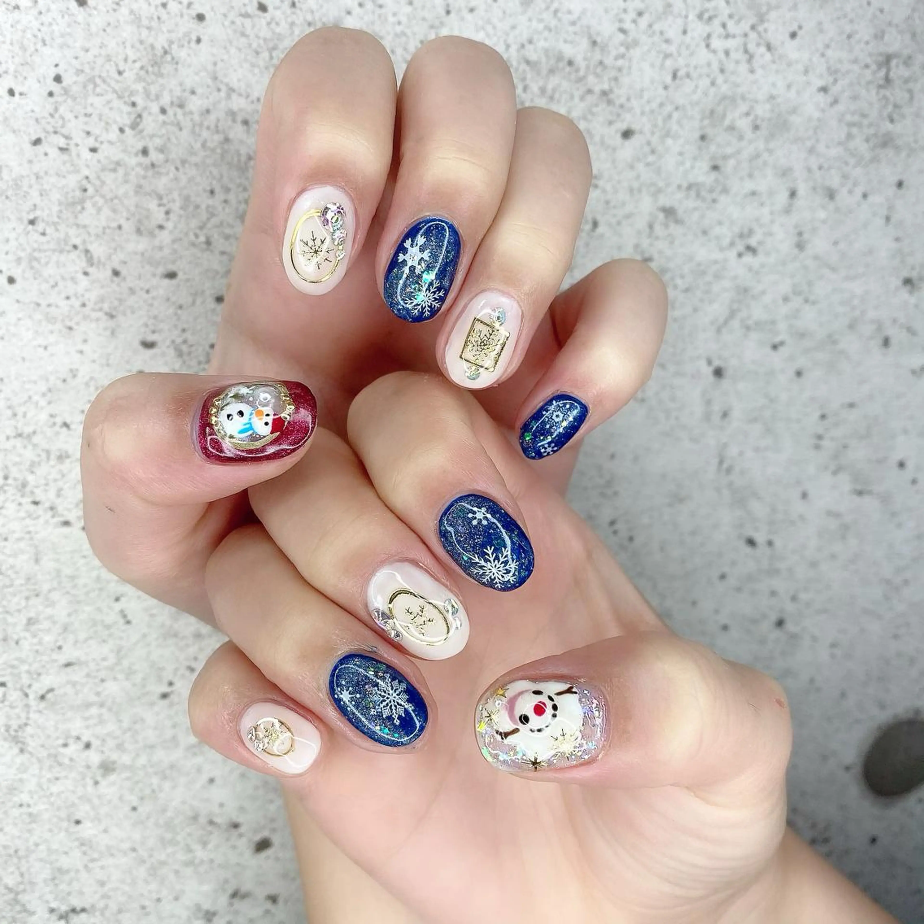 ミディアム カラー パーマ ヘアアレンジ メンズ キッズ ネイル マツエク・マツパ Salon Ｋのネイルデザイン