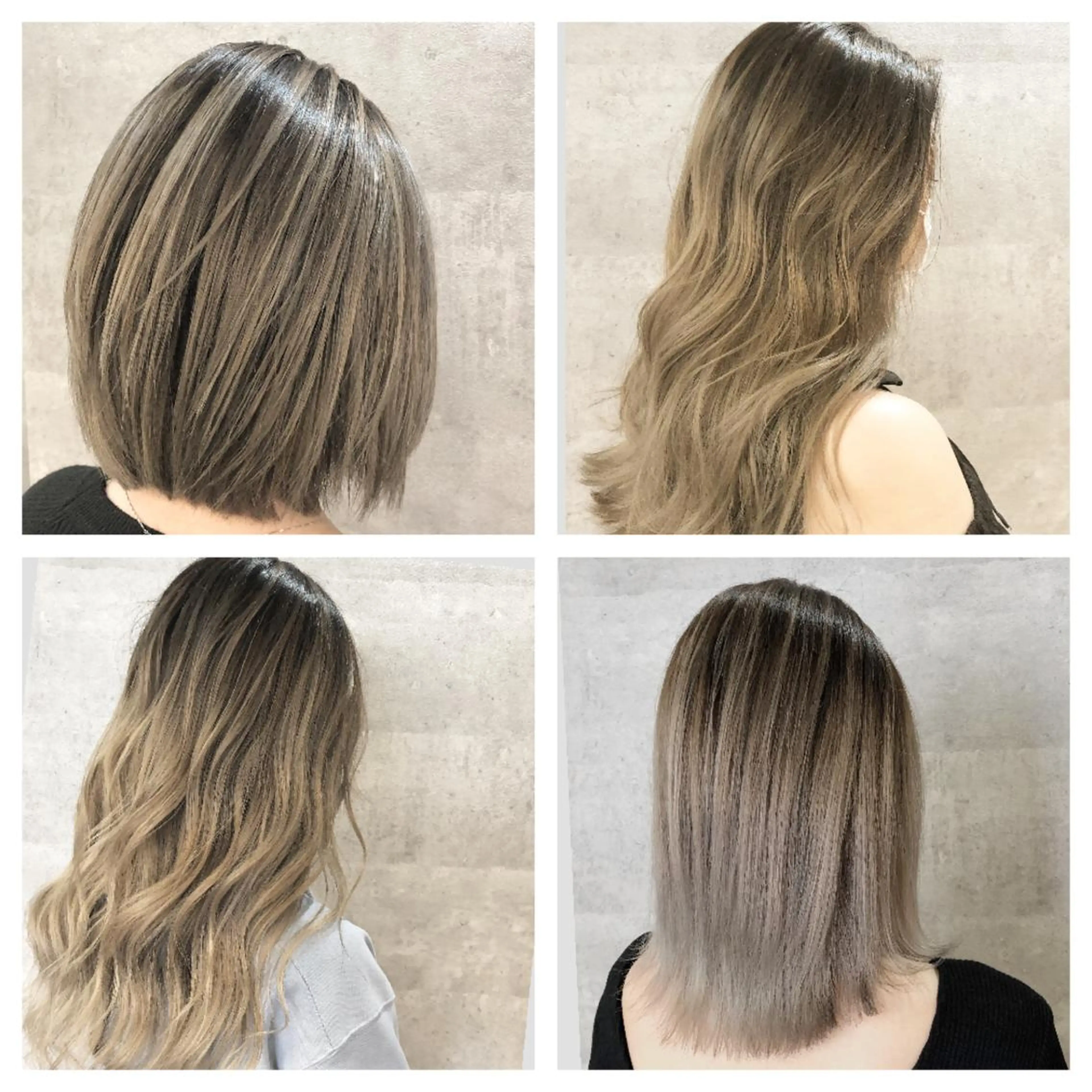 カラー アディクシーカラー バレイヤージュ ブリーチ イルミナカラー 髪質改善で 憧れの潤艶美髪にのヘアスタイル