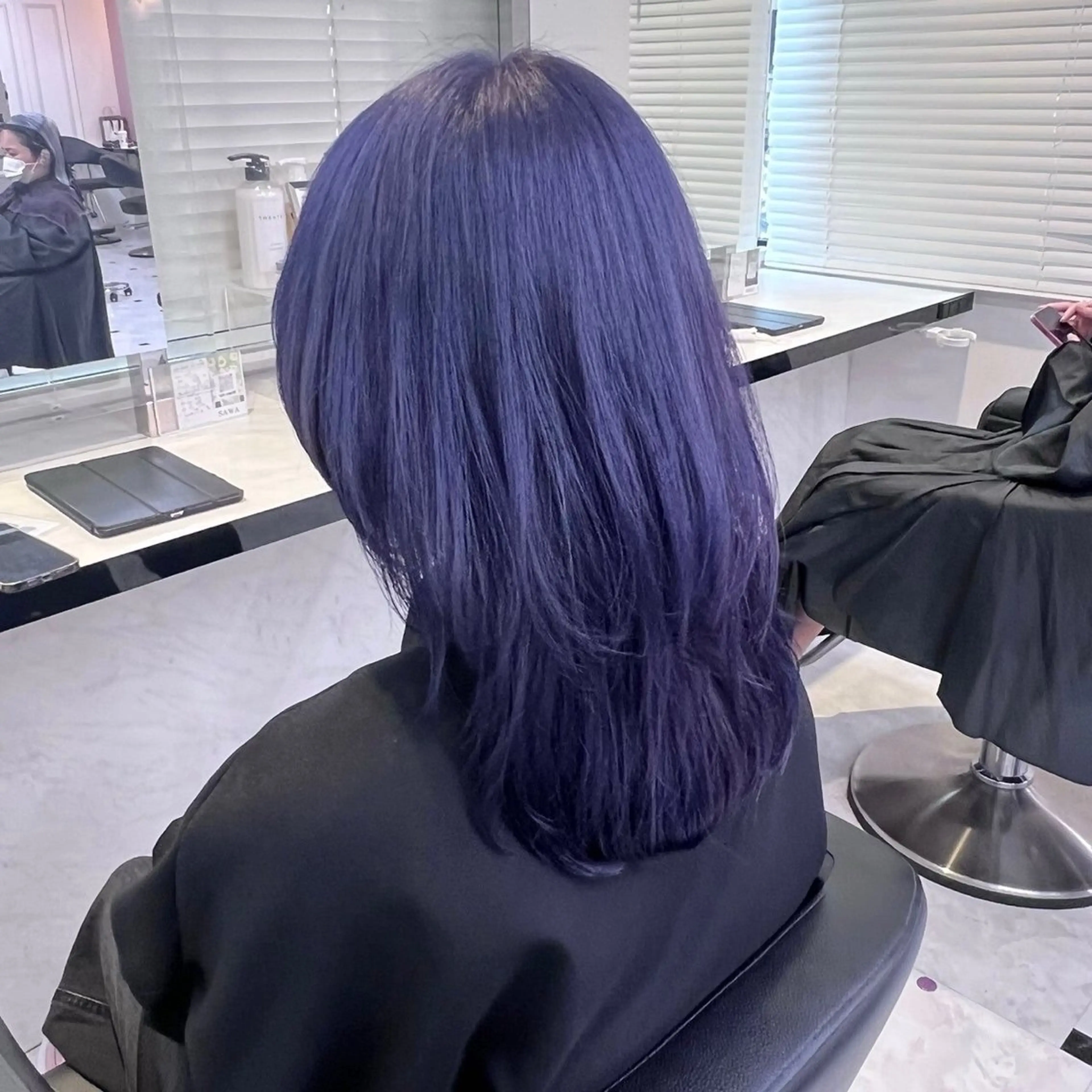 セミロング カラー ヘアアレンジ Ryo横浜韓国ヘア/ 曲がる縮毛矯正特化のヘアスタイル