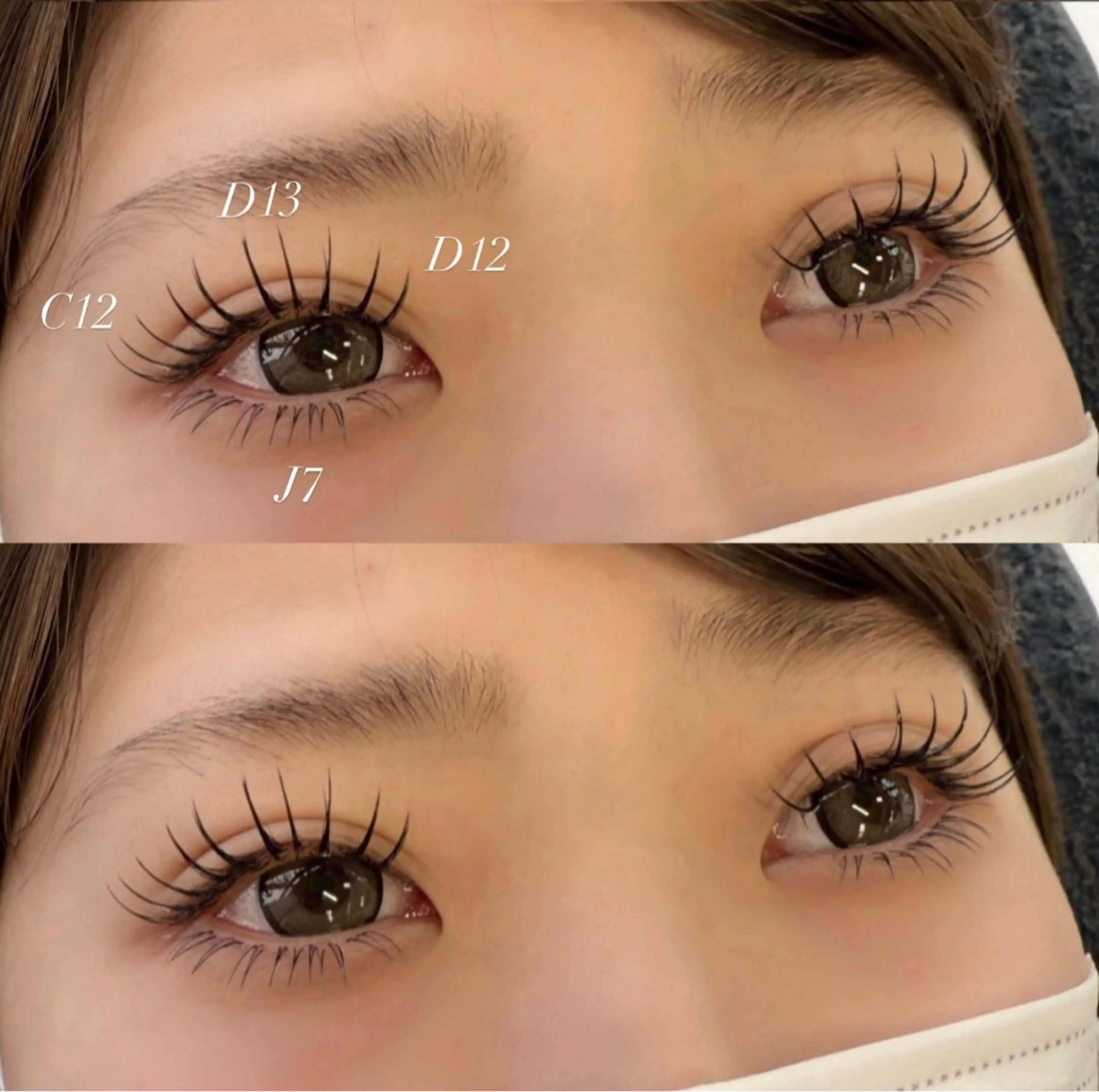 マツエク・マツパ 付け放題 フラットラッシュ 下まつげエクステ マツエク Nanami🩶 Addressのマツエク・マツパデザイン