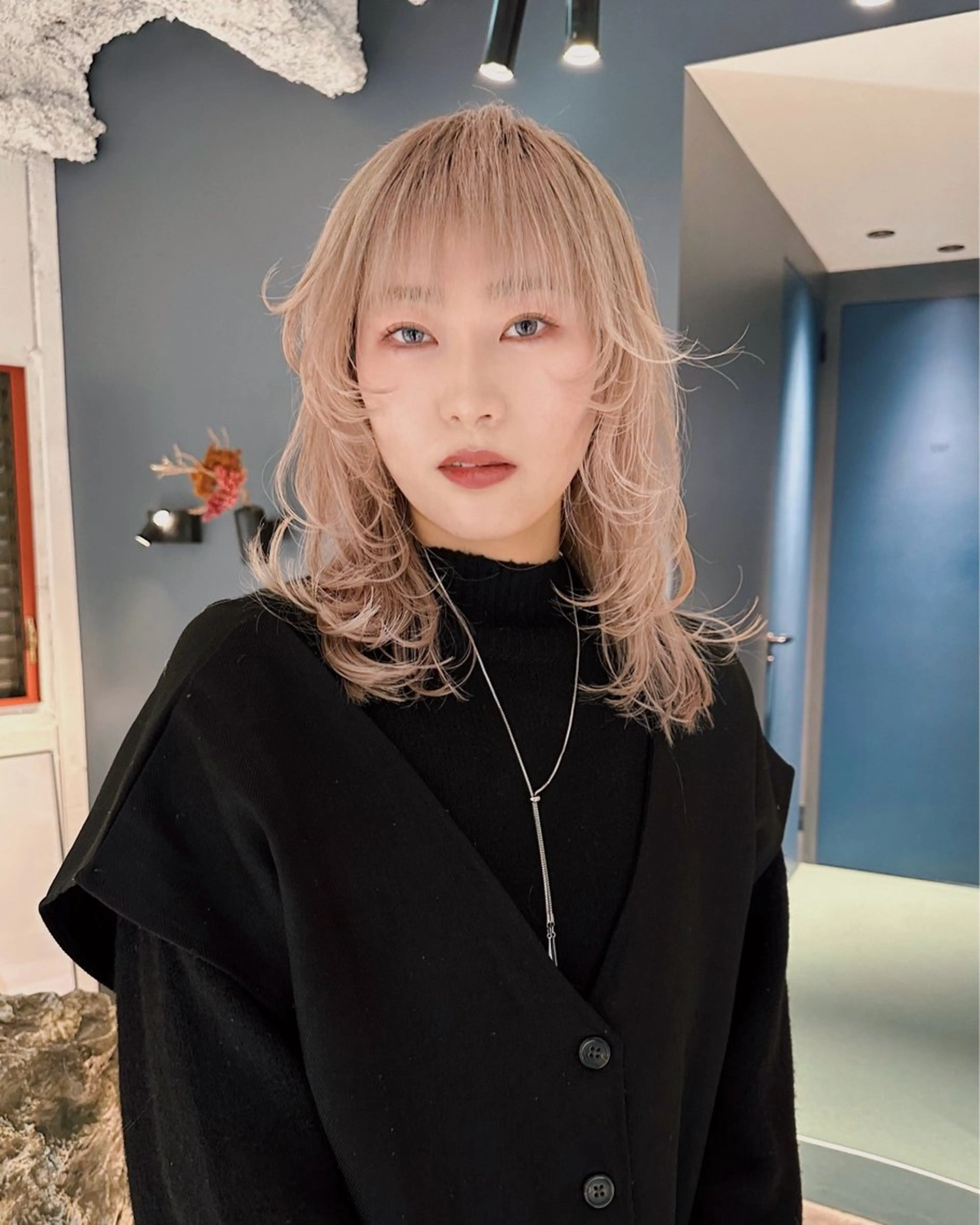 ミディアム カラー カット ヘアカラー レイヤー/パーマ /ウルフ/nabeのヘアスタイル