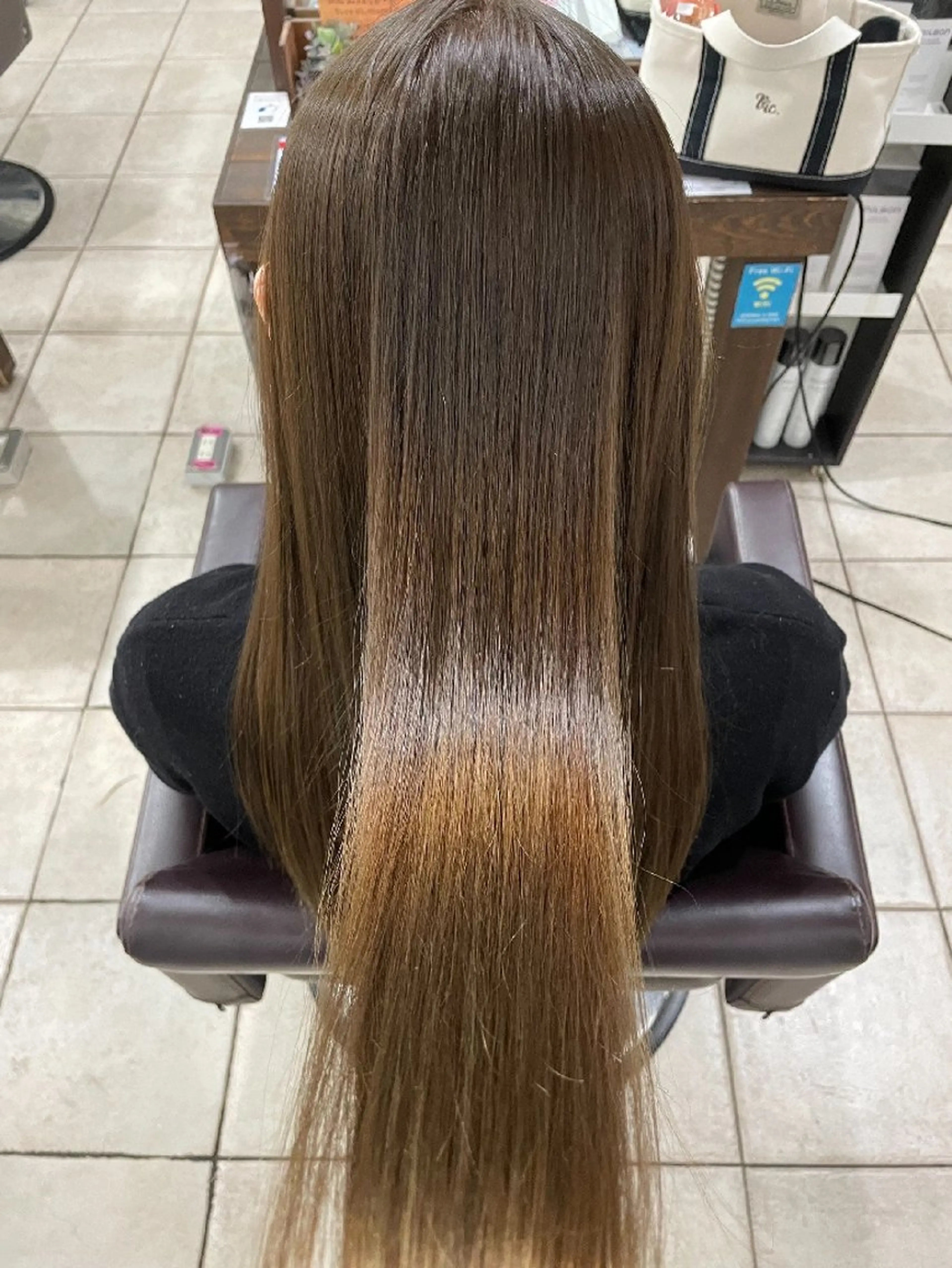 ロング カット トリートメント 勝連 利恵のヘアスタイル