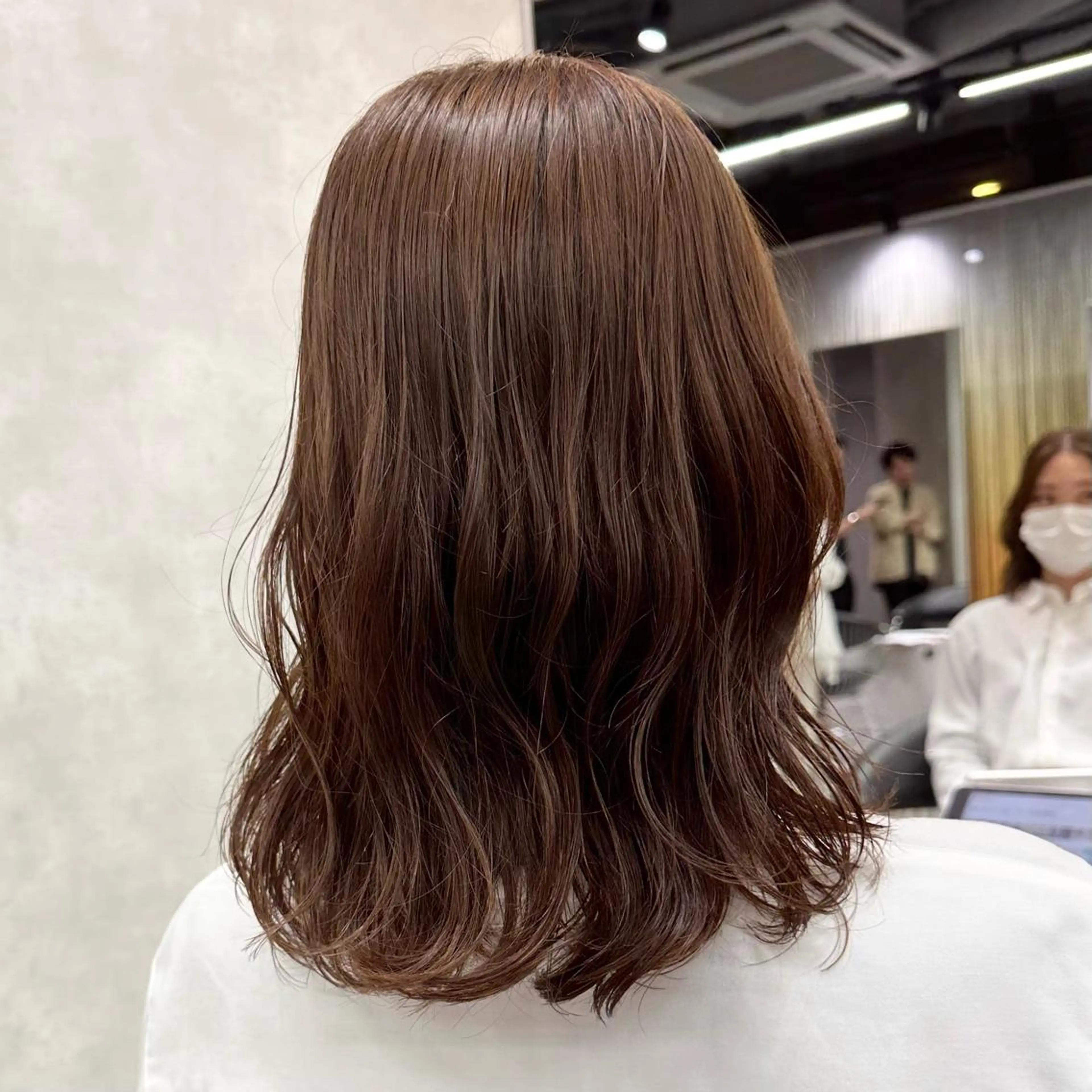 ミディアム パーマ ミディアムパーマ 縮毛矯正 デジタルパーマ DAIKIベージュ 🍂レイヤーカットのヘアスタイル