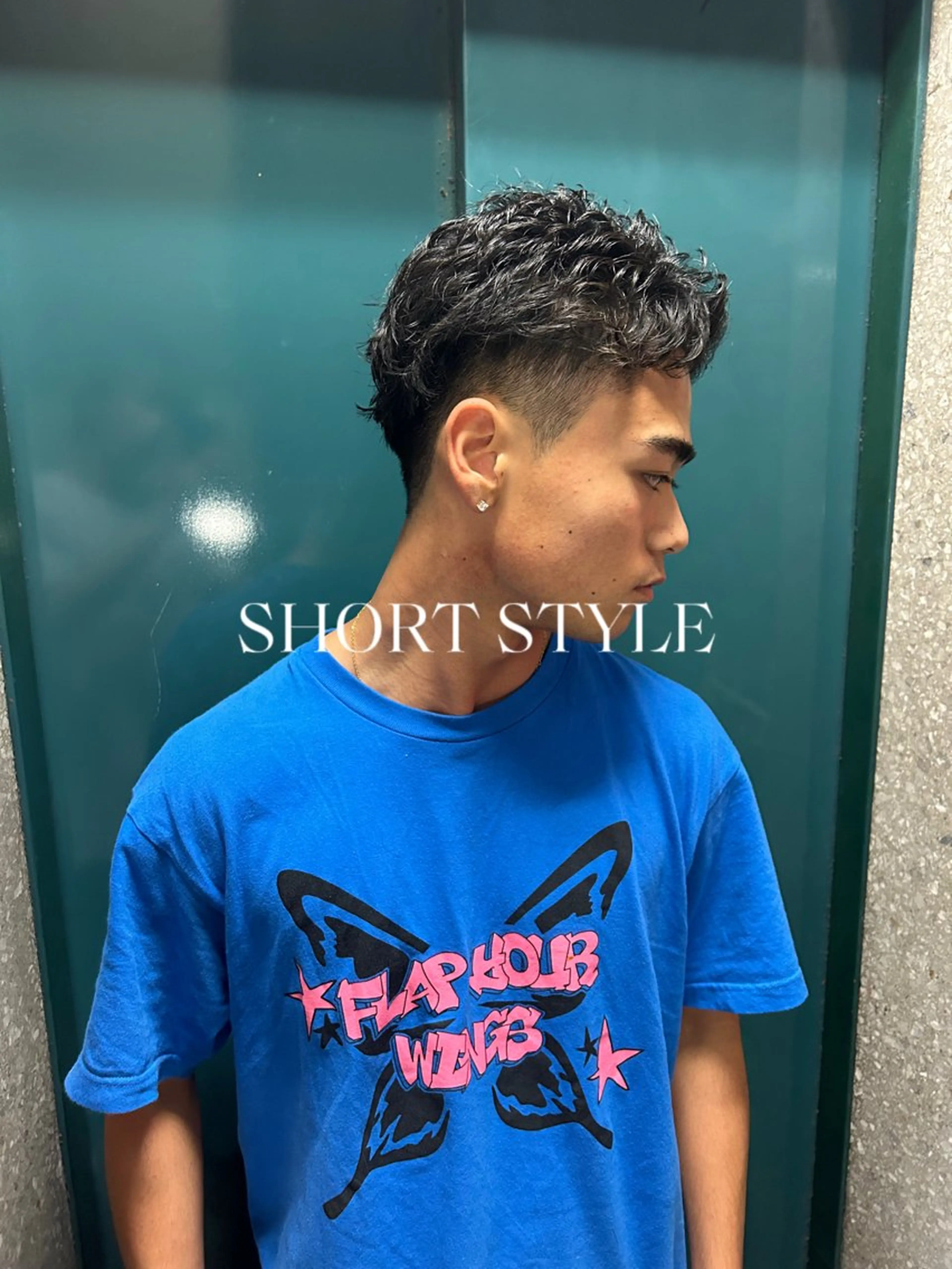 ショート パーマ メンズ メンズブリーチ メンズハイライト メンズインナーカラー メンズパーマ プードルパーマ カット パーマ トリートメント charme所属・💈メンズ短髪特化 ✂︎伊藤大輝💈のヘアスタイル