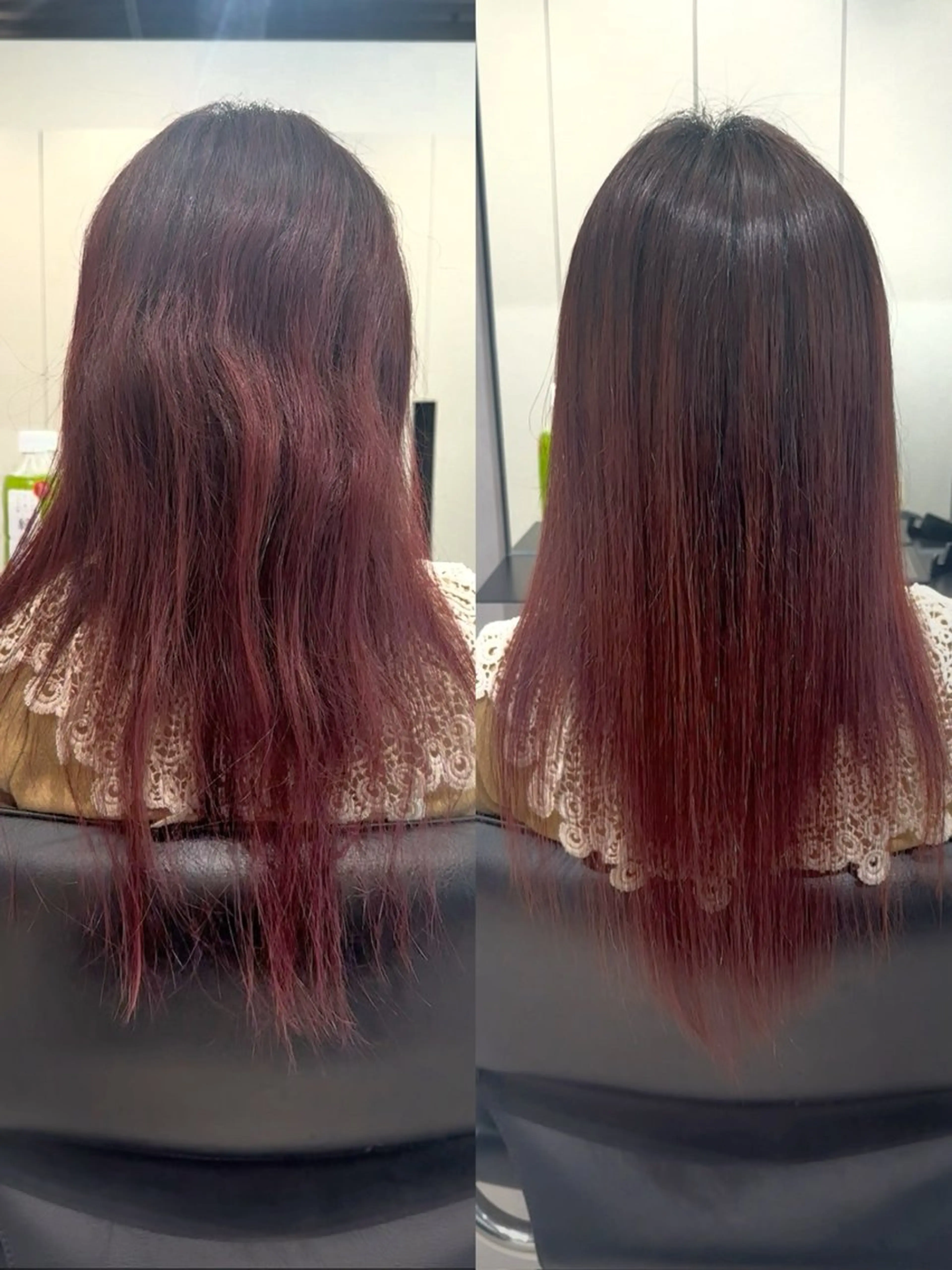 セミロング 縮毛矯正 縮毛矯正 美容室のヘアスタイル