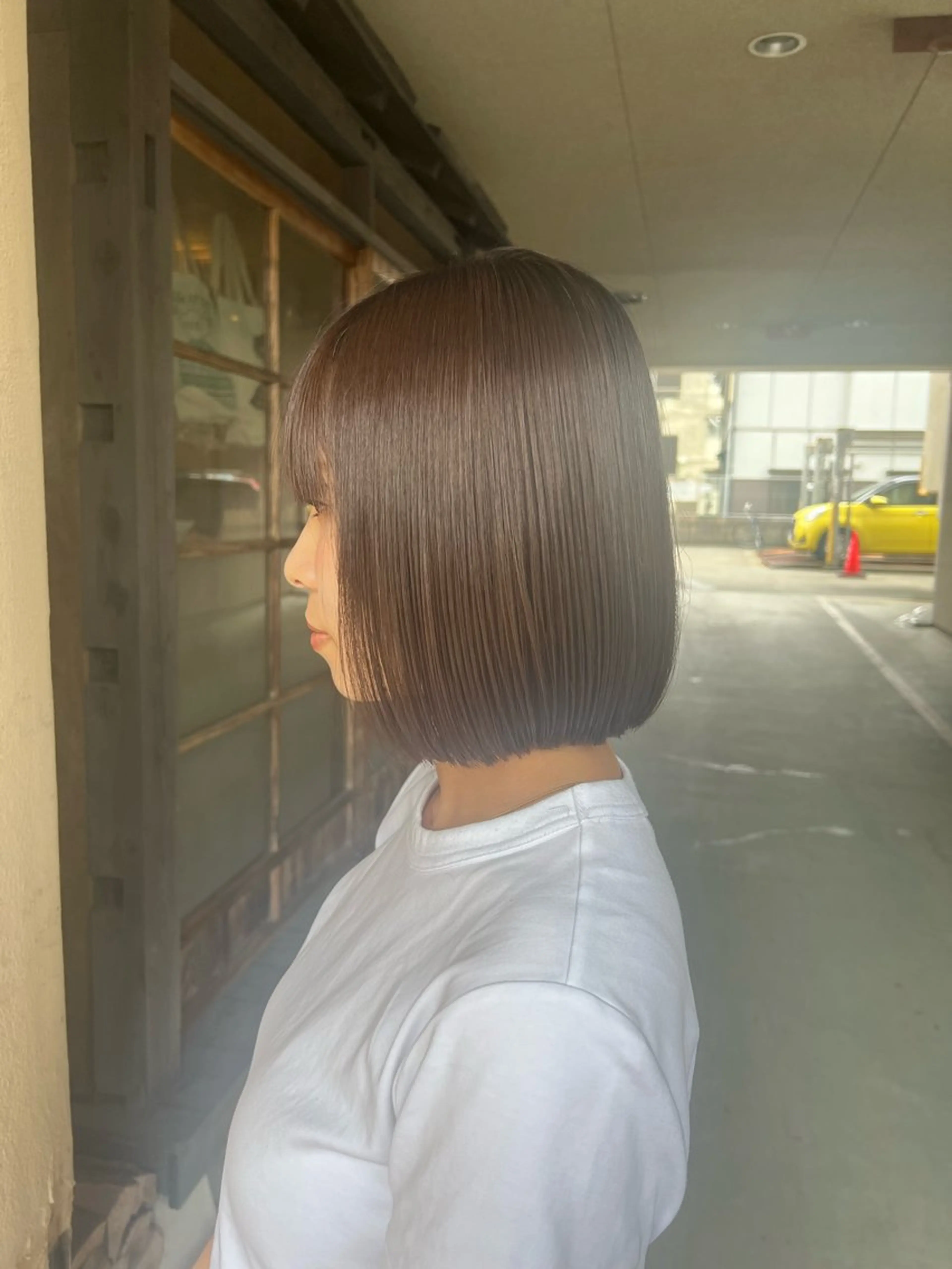 ミディアム カラー ボブ Ⓜ️irai ✮のヘアスタイル