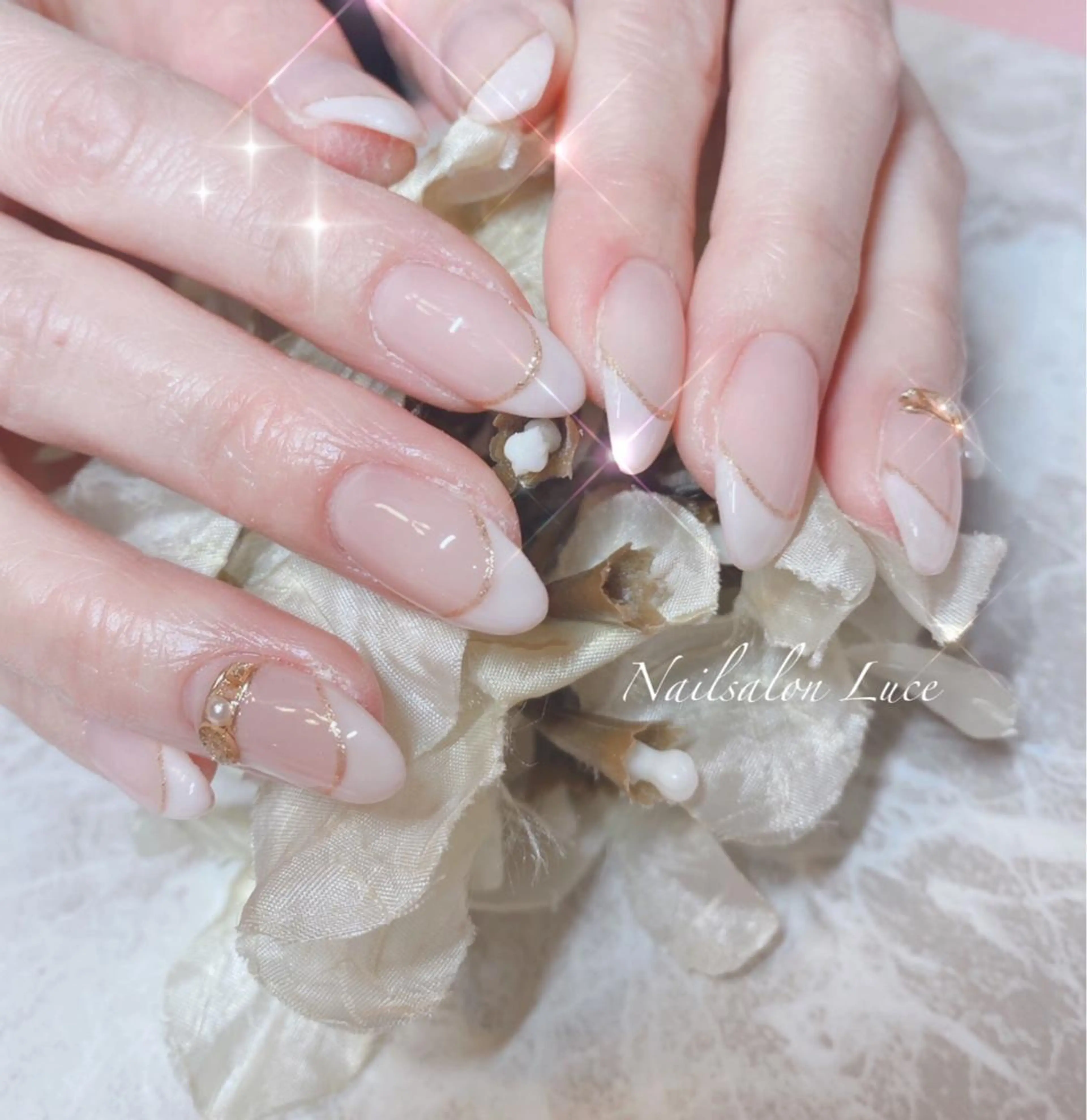 ネイル フレンチネイル ジェルネイル ワンカラーネイル まつ毛、ネイル& 脱毛サロン　Lのマツエク・マツパデザイン