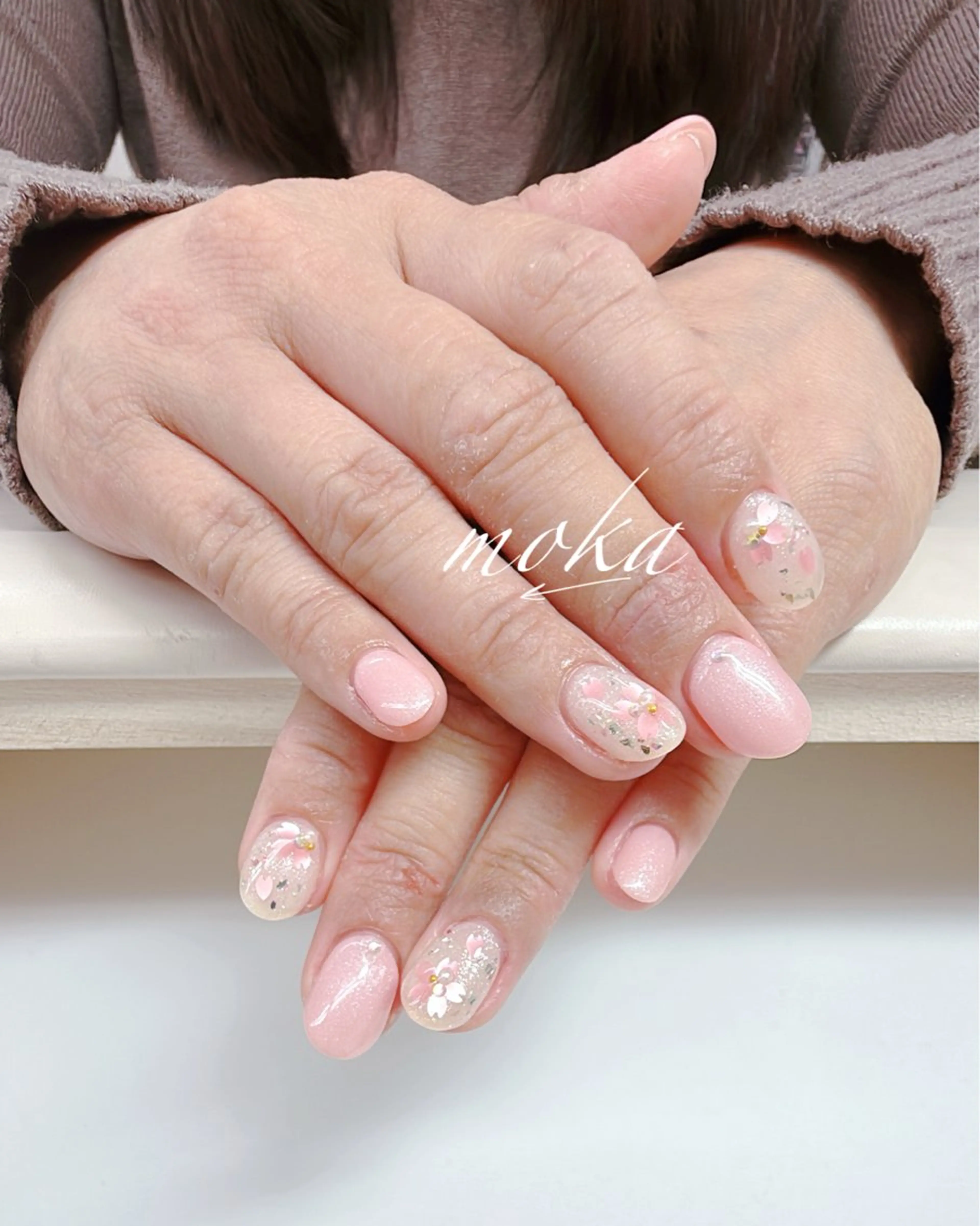 ネイル ハンドネイル ハンドケア 胡蝶蘭レディースサロ ンNailMOKAのネイルデザイン