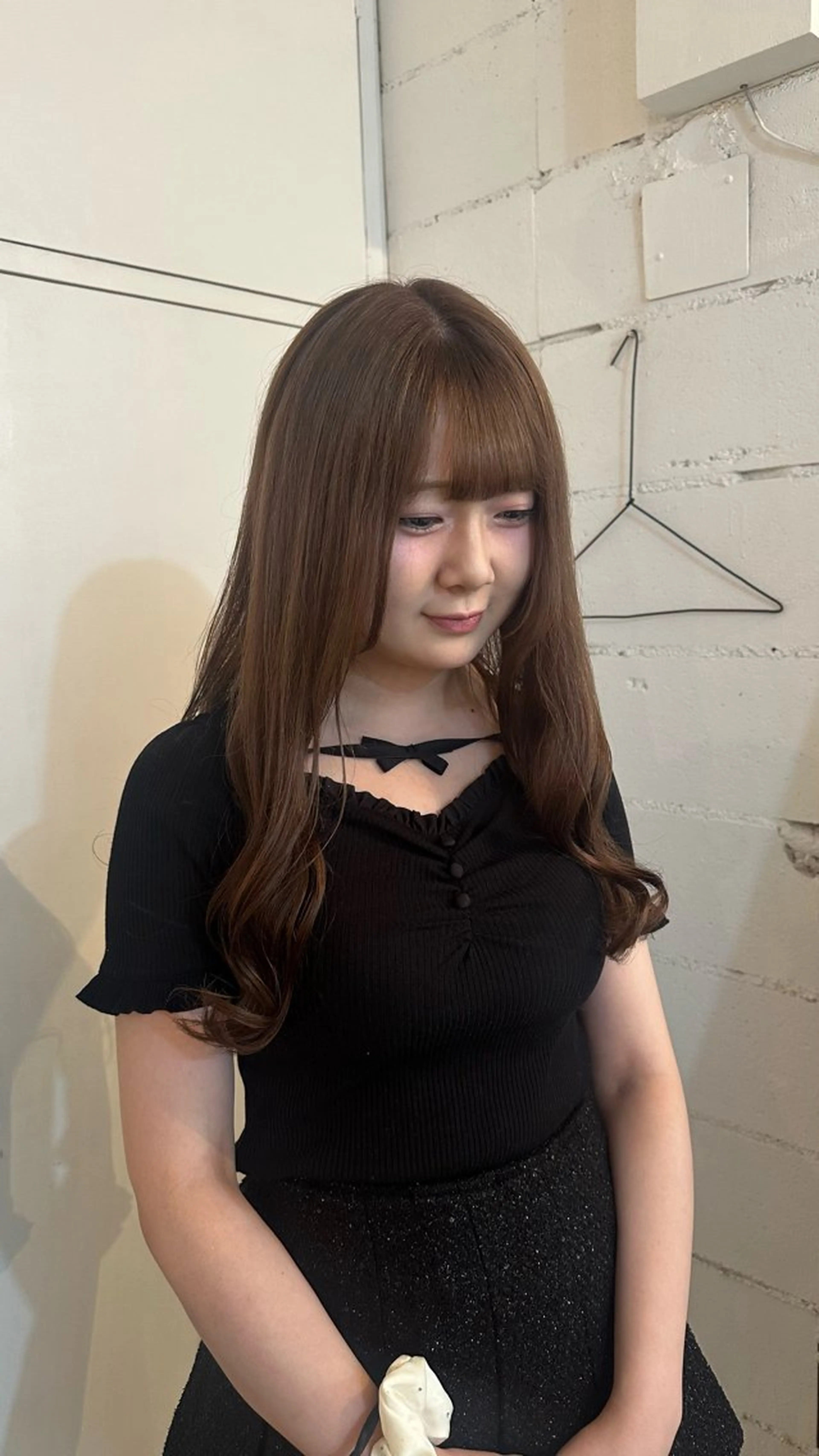 ロング yamasaki momoaのヘアスタイル