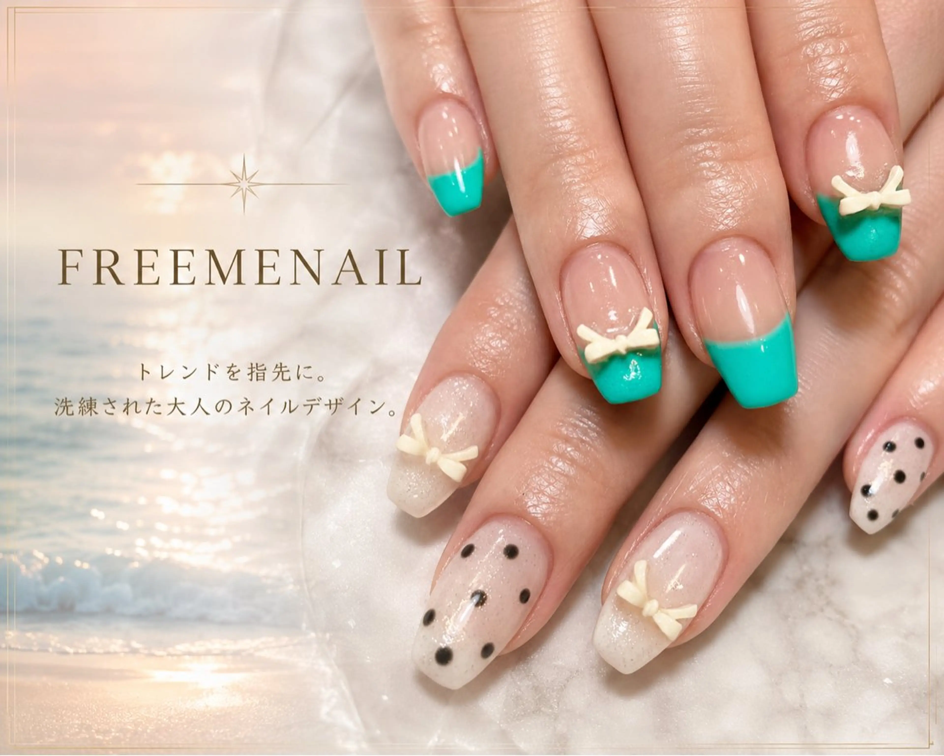 ネイル ハンドネイル FREEME 🌼アビのネイルデザイン
