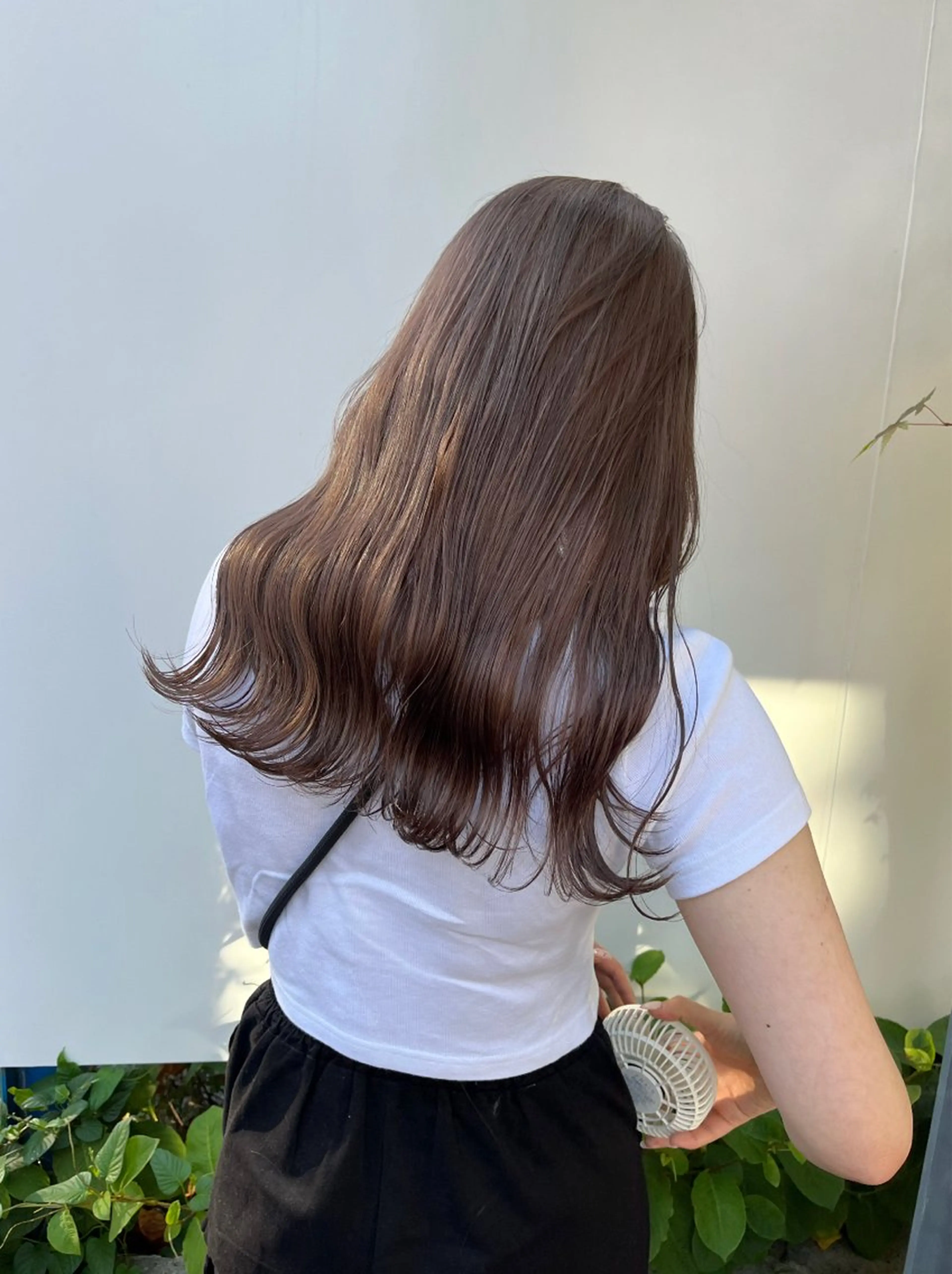 セミロング カラー ヘアカラー トリートメント オリーブ/縮毛♡ Natsuno🩰のヘアスタイル