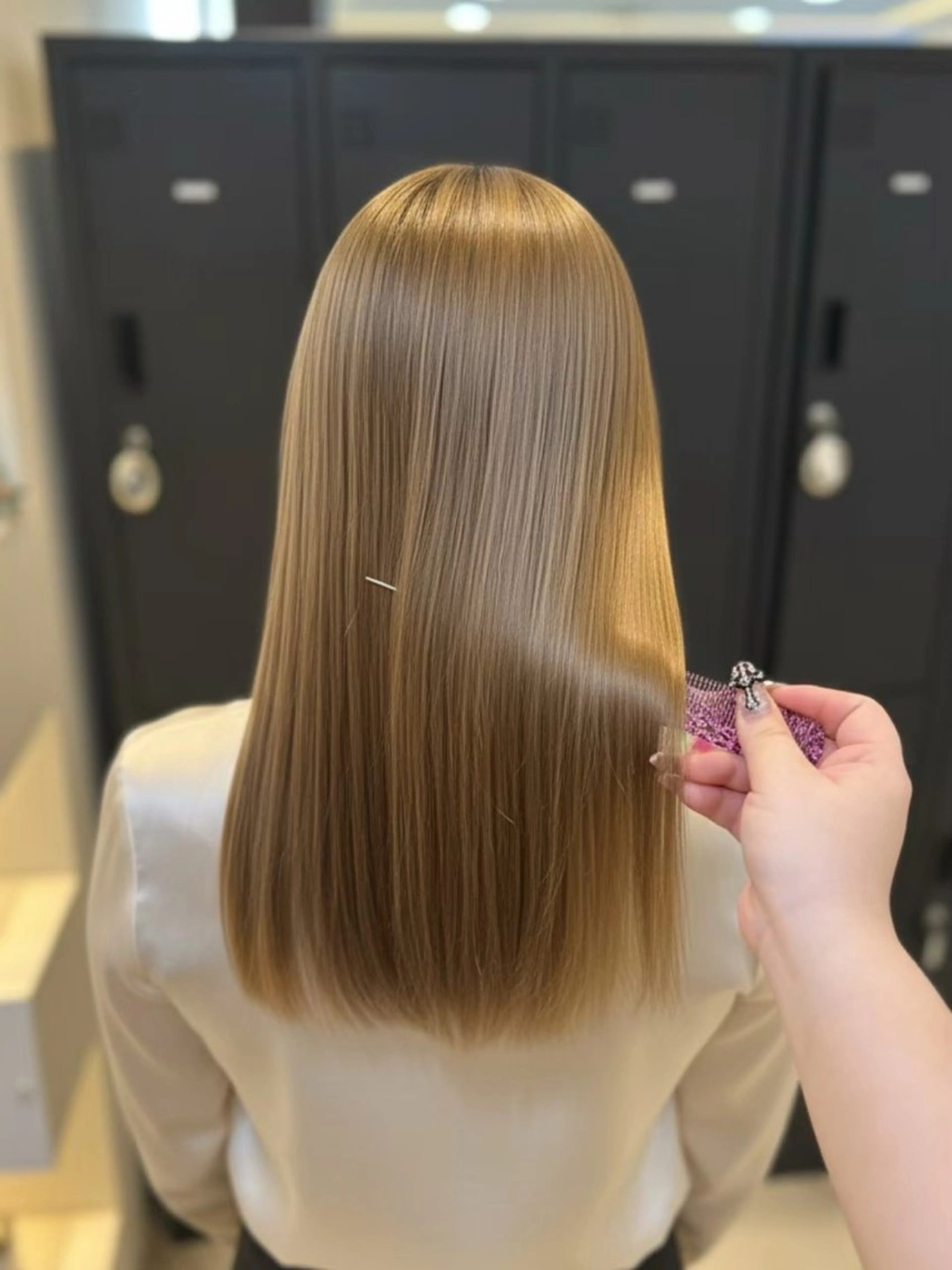 セミロング カラー 🫧カラーモデル募集 純菜🫧のヘアスタイル