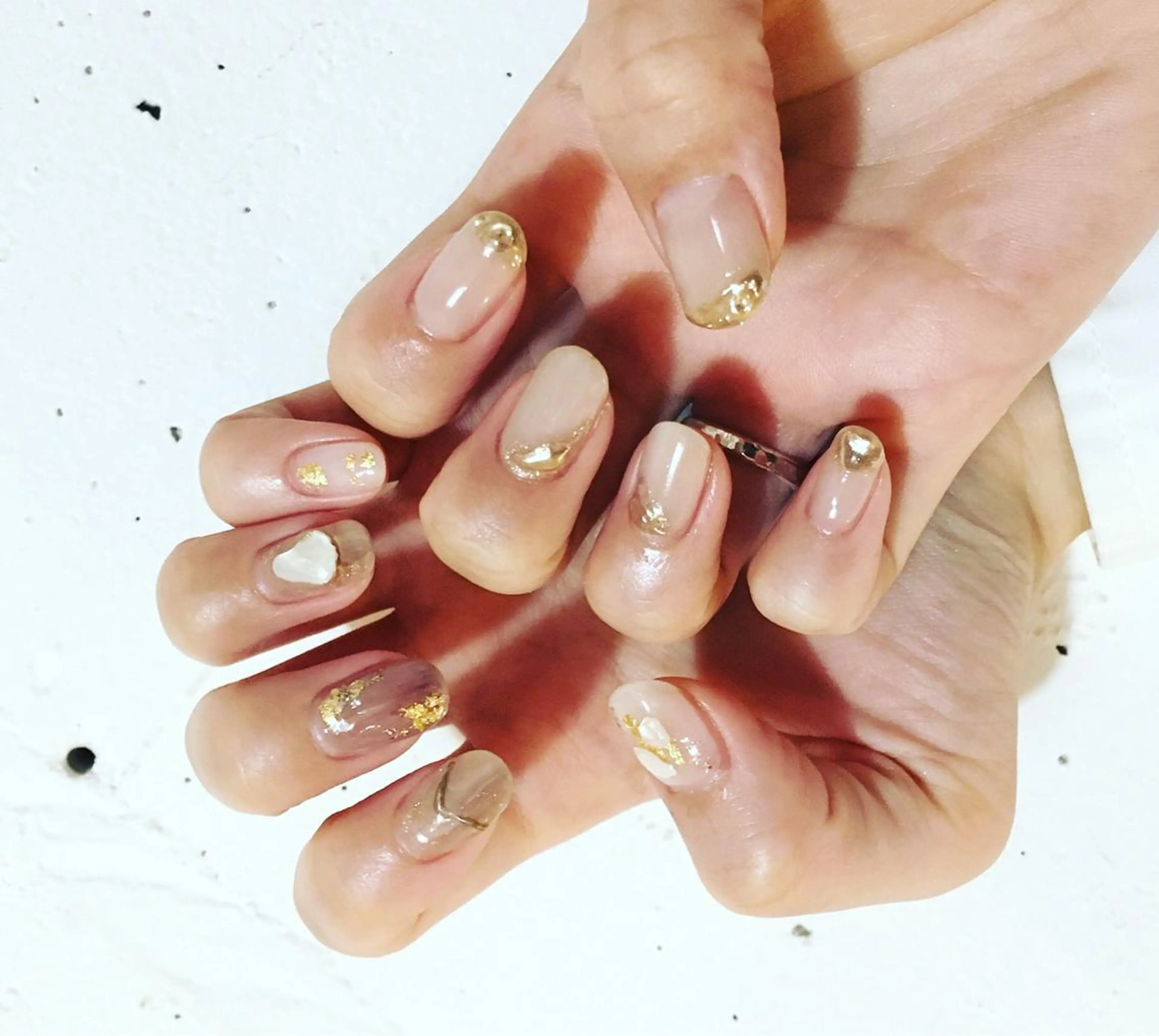 ネイル アートネイル 長さ出し ジェルネイル マットネイル ミラーネイル ハンドネイル nail salon Soeurのネイルデザイン