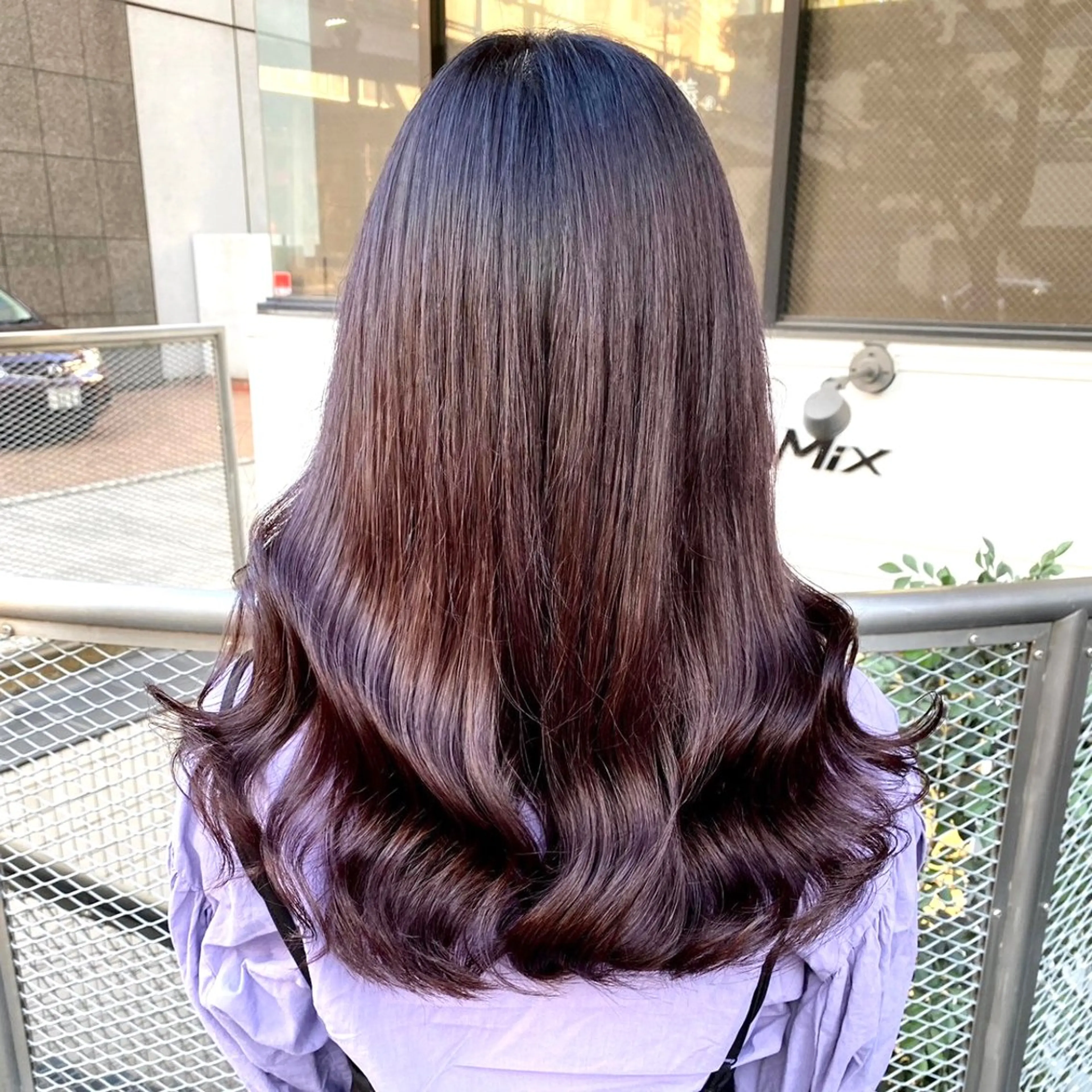 ロング カラー ショコラグレージュ グレージュ ParveMix いしいまお🌼のヘアスタイル