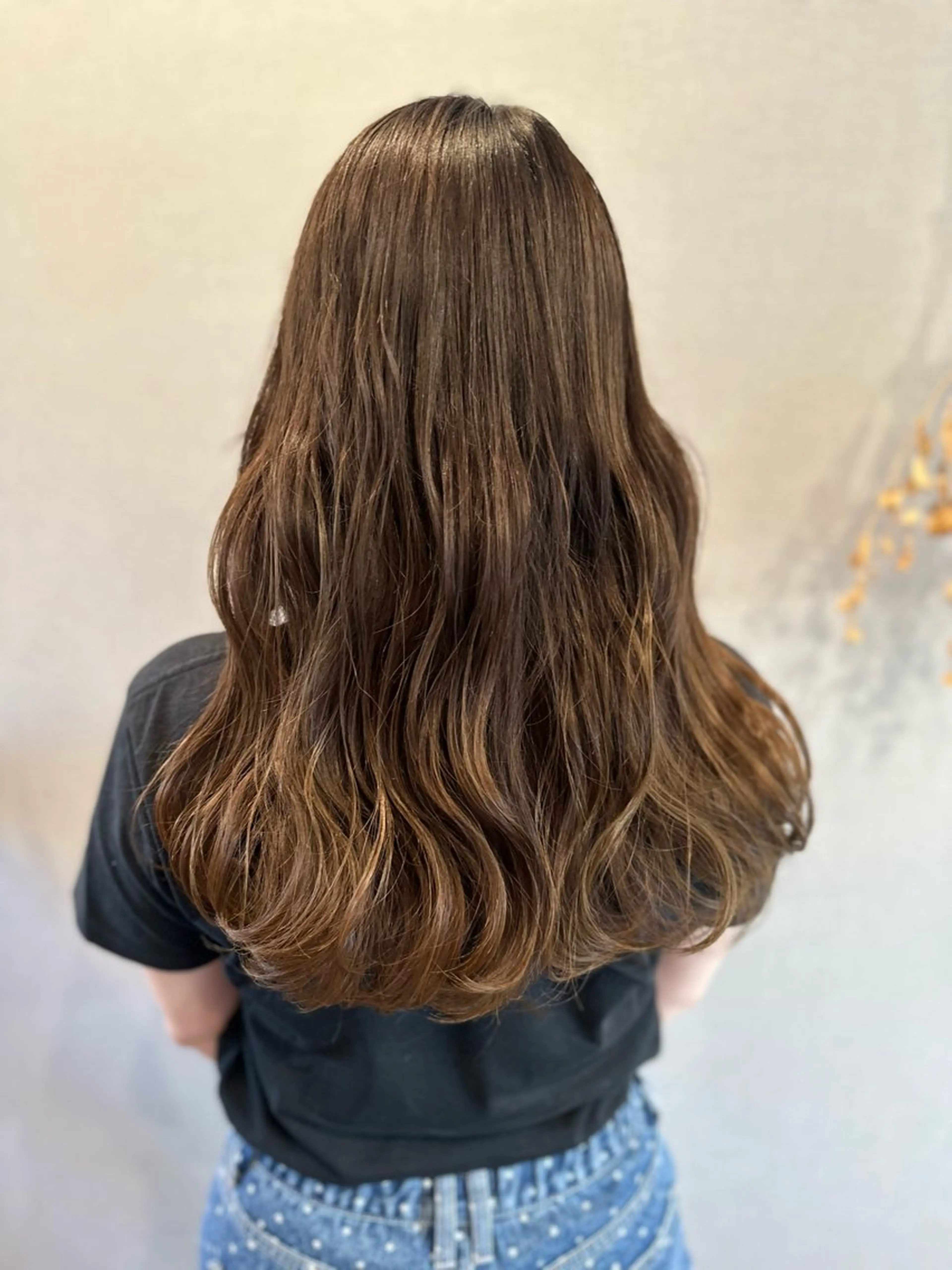 ロング カラー カット ヘアカラー トリートメント K Harukaのヘアスタイル