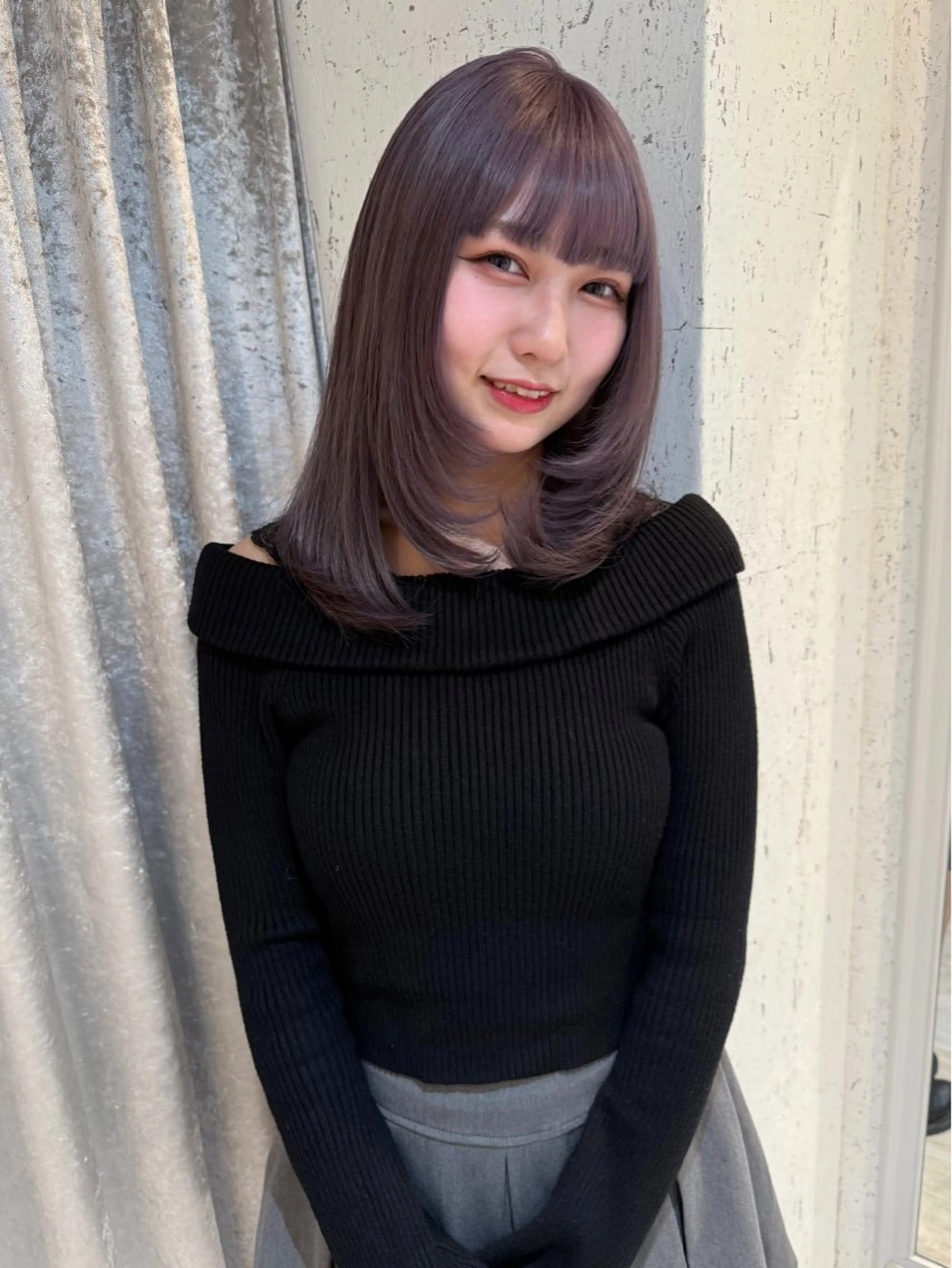 ミディアム カラー カット ヘアカラー トリートメント mai / linoah˚✧のヘアスタイル