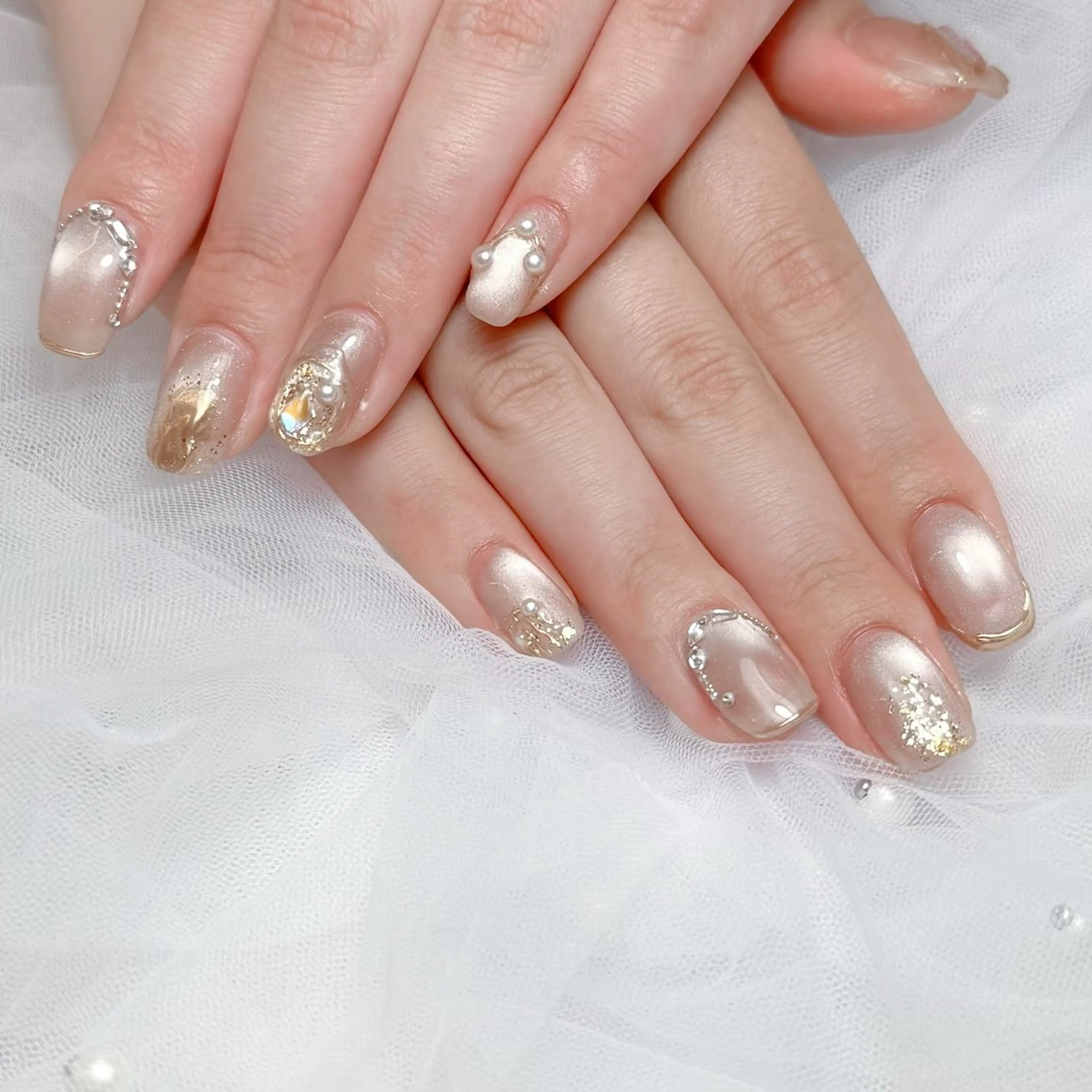 ネイル ハンドネイル mau🩵 堺筋本町nailのネイルデザイン