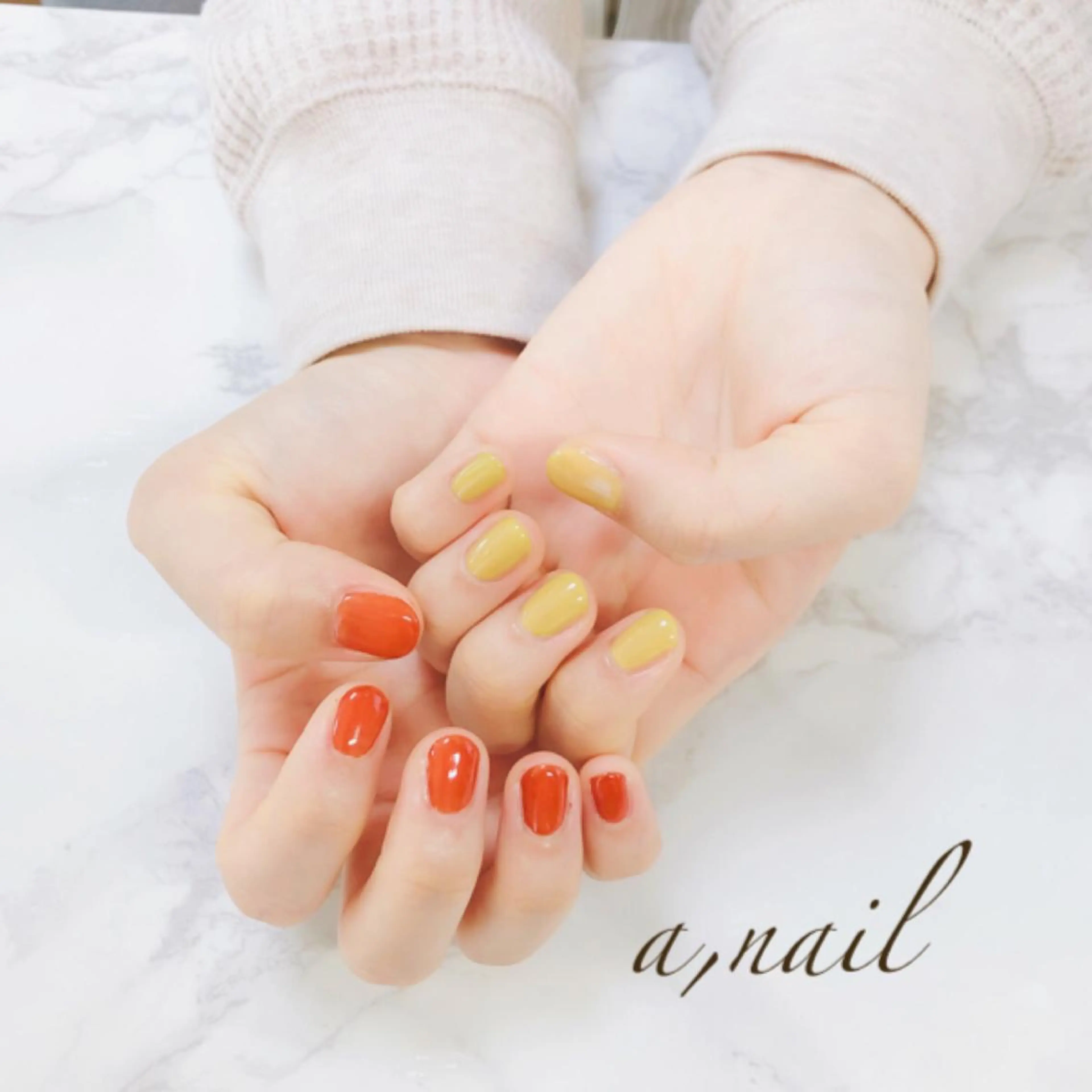 ネイル フットネイル ジェルネイル グラデーション オフィスネイル ワンカラーネイル ハンドネイル ネイルサロン エーネイルのネイルデザイン