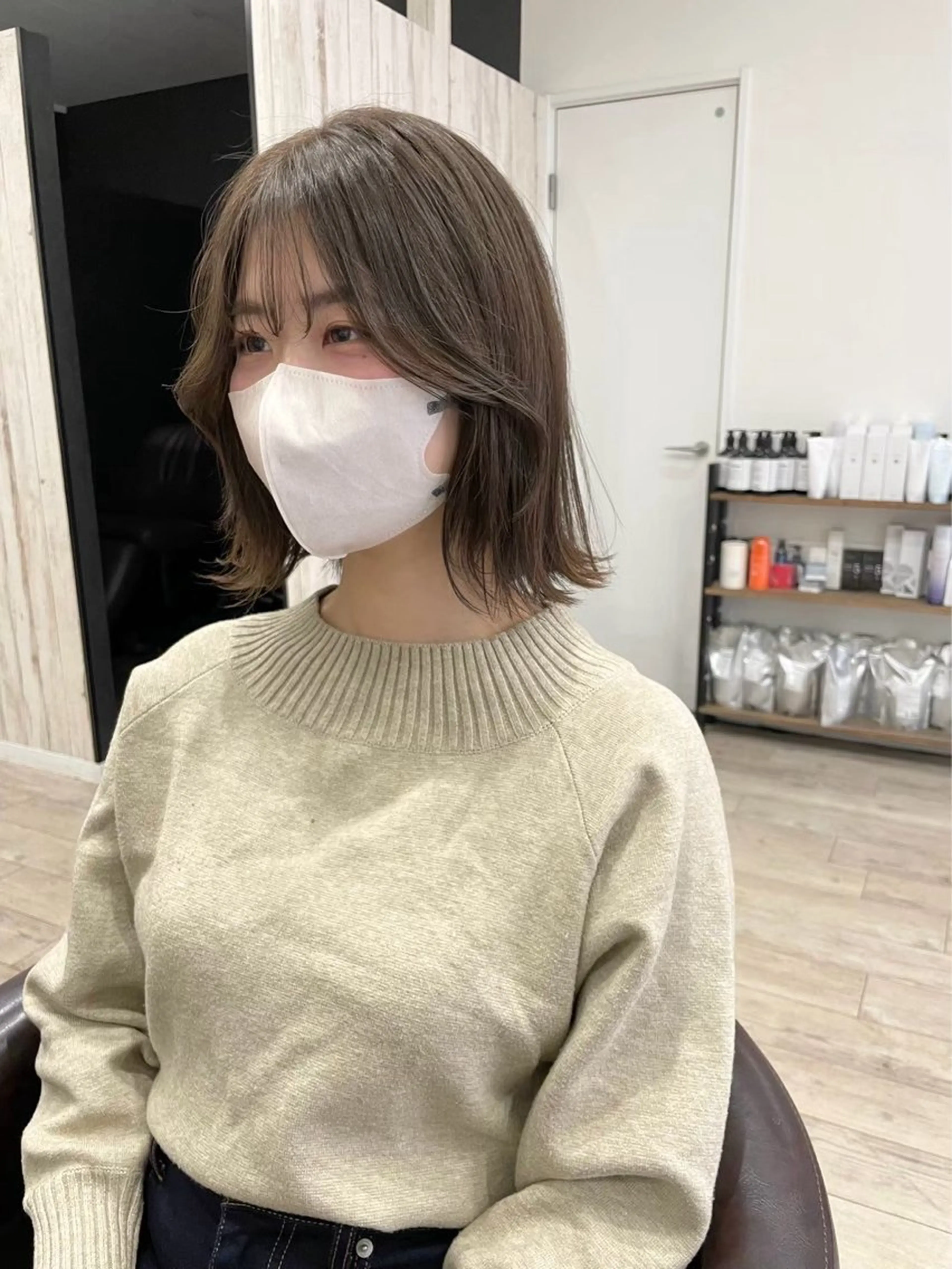 ミディアム カラー 🌬️attrait 髪質改善/個室サロンのヘアスタイル