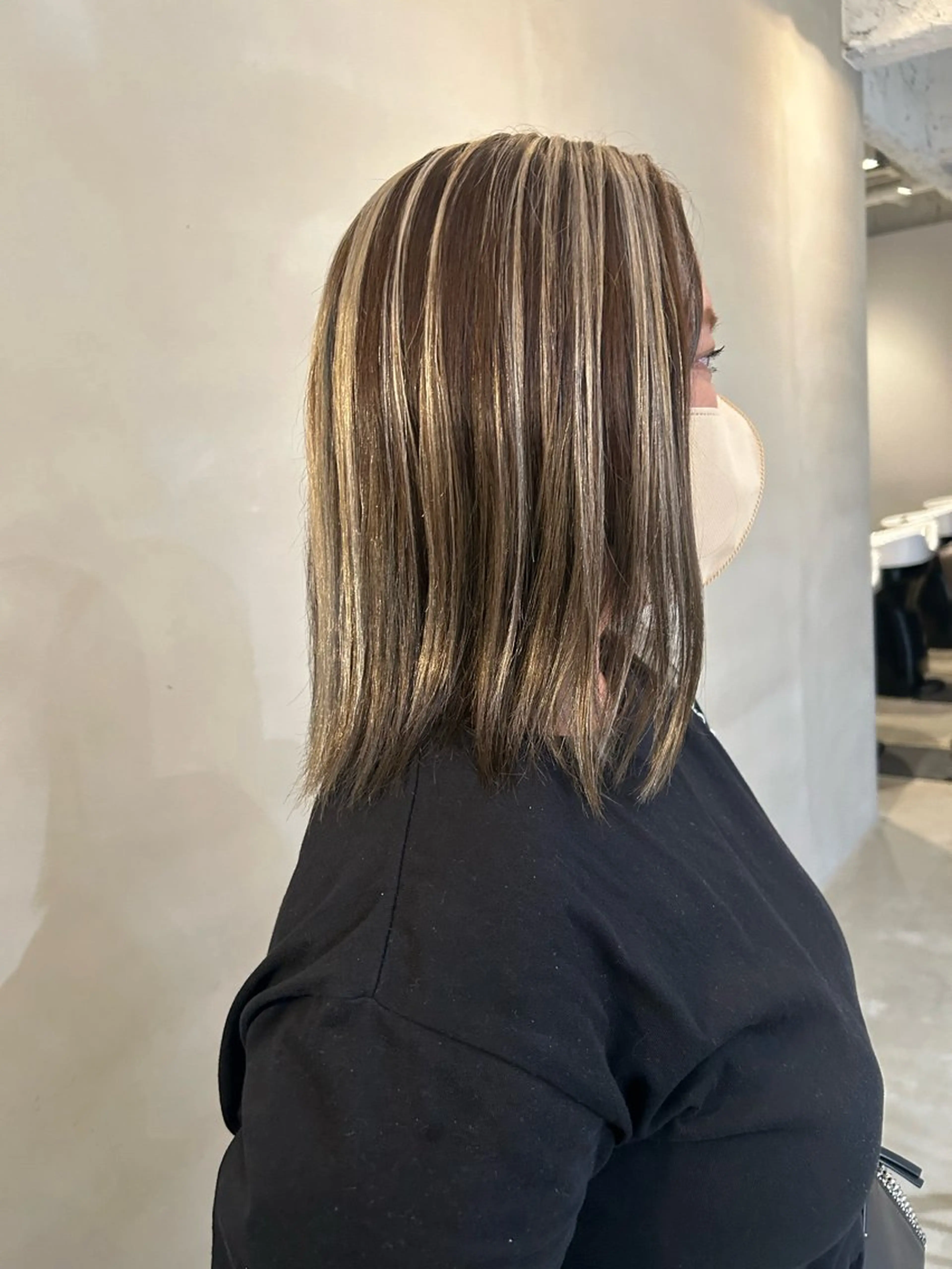 ミディアム 関根 あきほのヘアスタイル