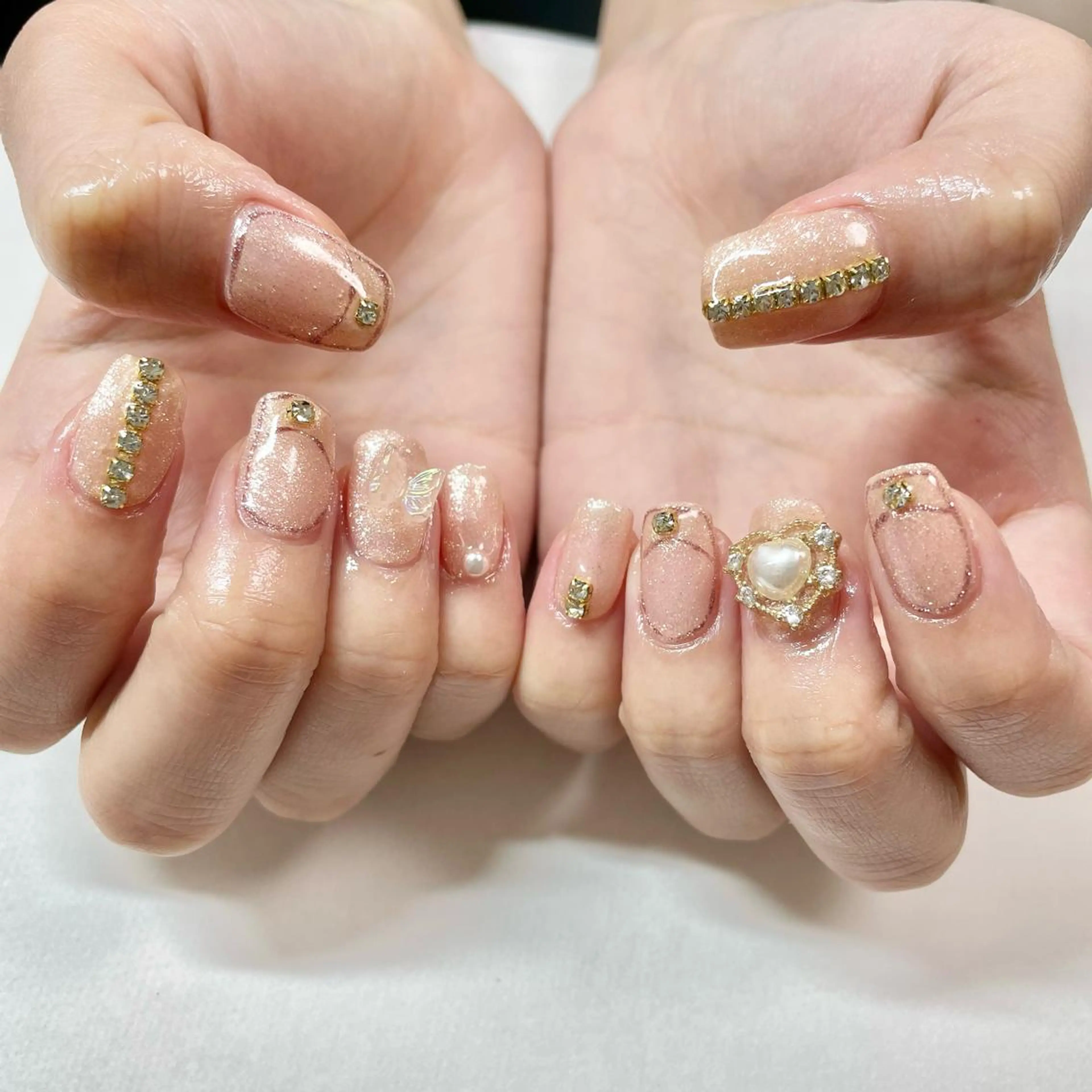 ネイル フレンチネイル 🎀AYAKO 🎀中韓ネイルのネイルデザイン