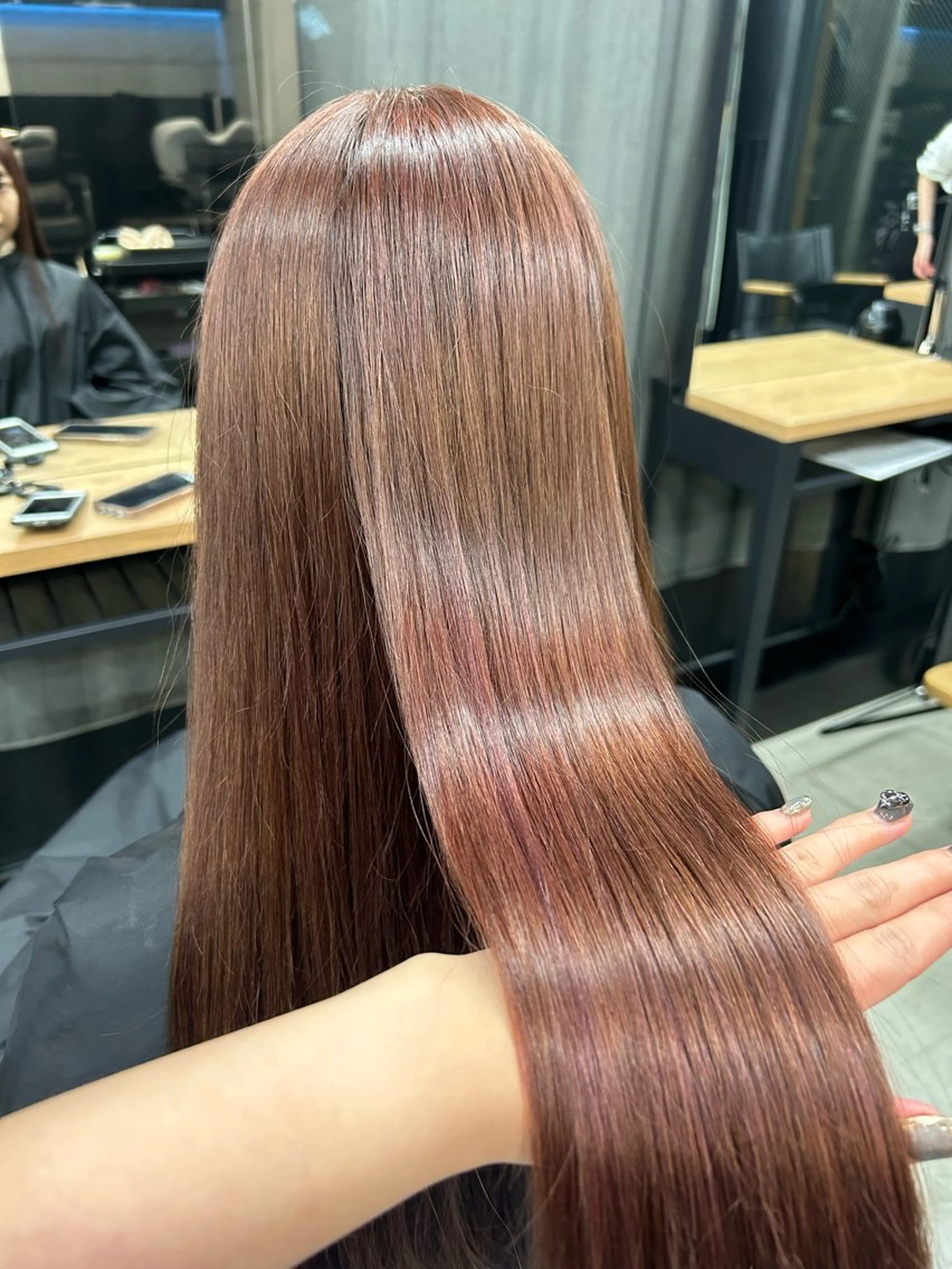 ロング 女性らしいモテヘア 韓国ヘアhikariのヘアスタイル