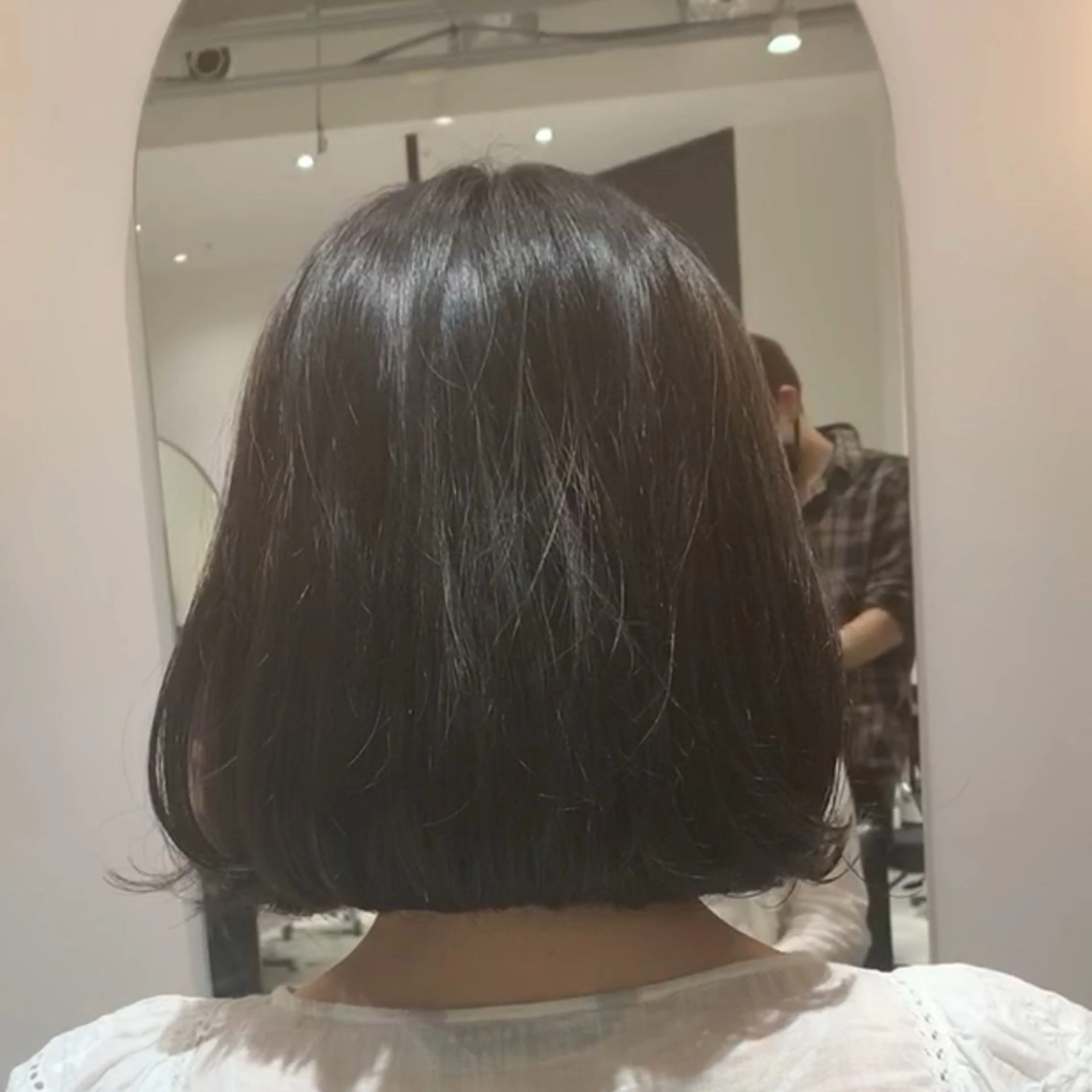 ボブのカット+デジタルパーマはこちら💁朝のスタイリング時短パーマ。ワンカールにもsカールにもできます。の写真