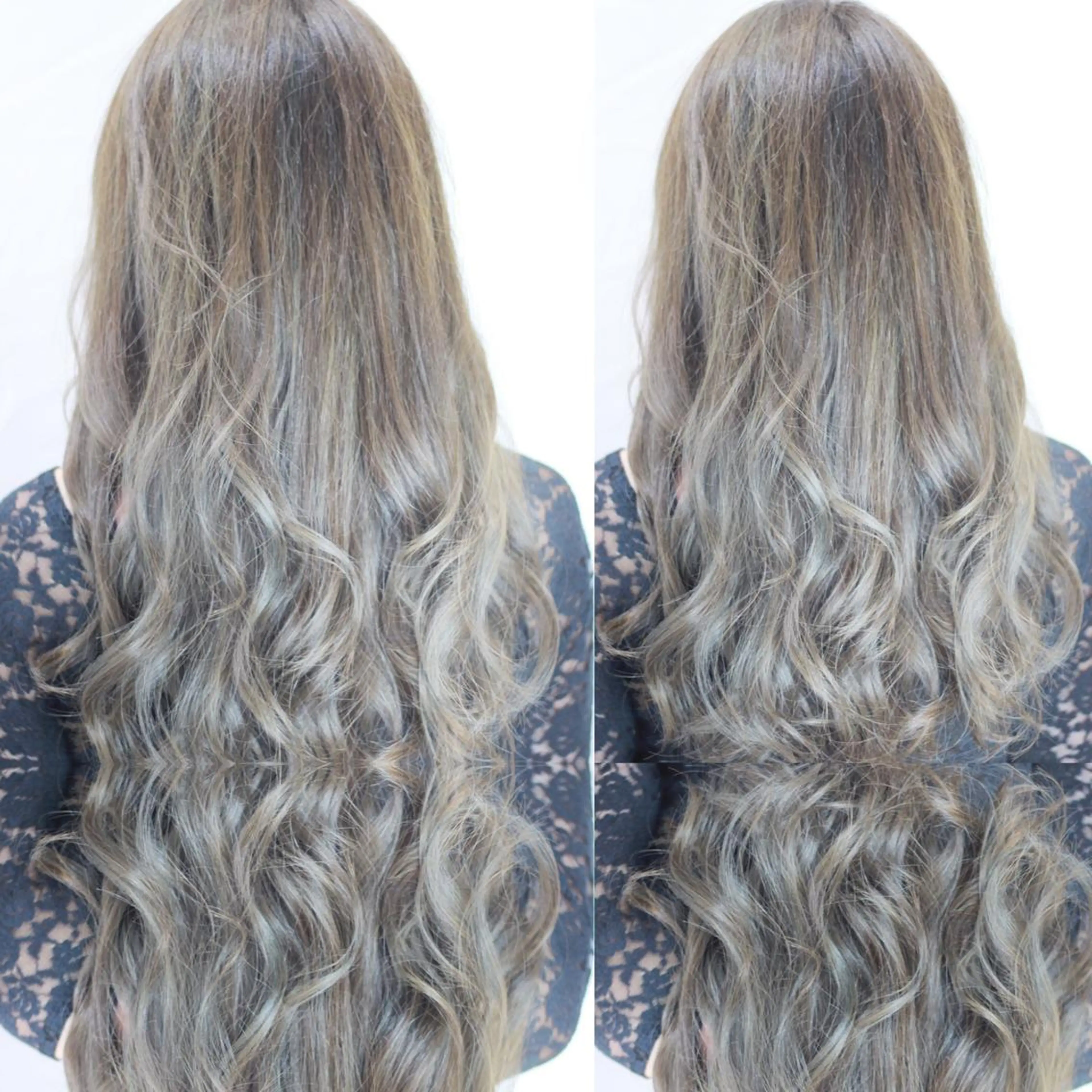 ロング カラー ブルーカラー ブルージュ グラデーションカラー ヘアカラー トリートメント LUXBE LUCEのヘアスタイル