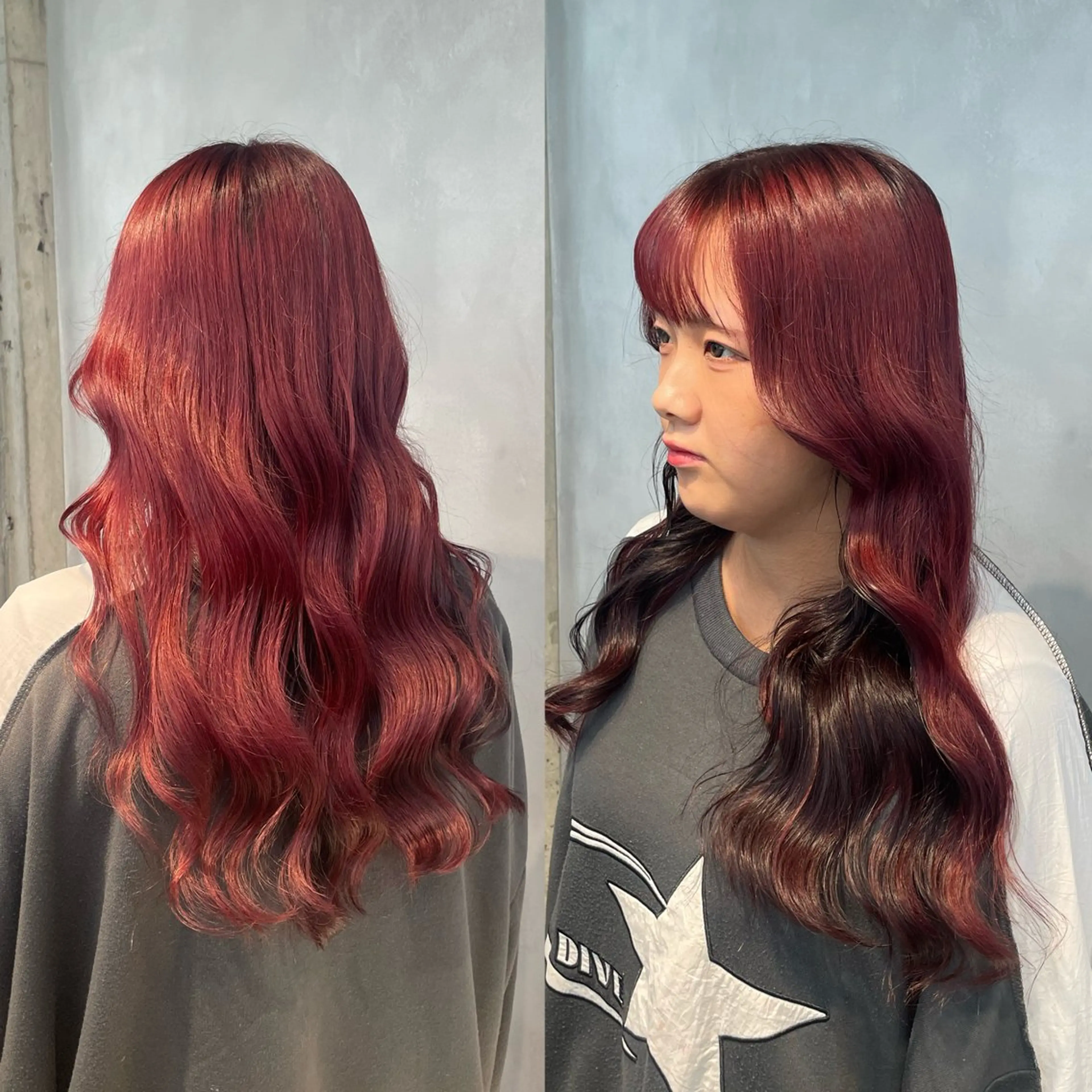 ロング カラー ブリーチ ヘアカラー 暖色/ハイトーン/ カラー/HBLのヘアスタイル