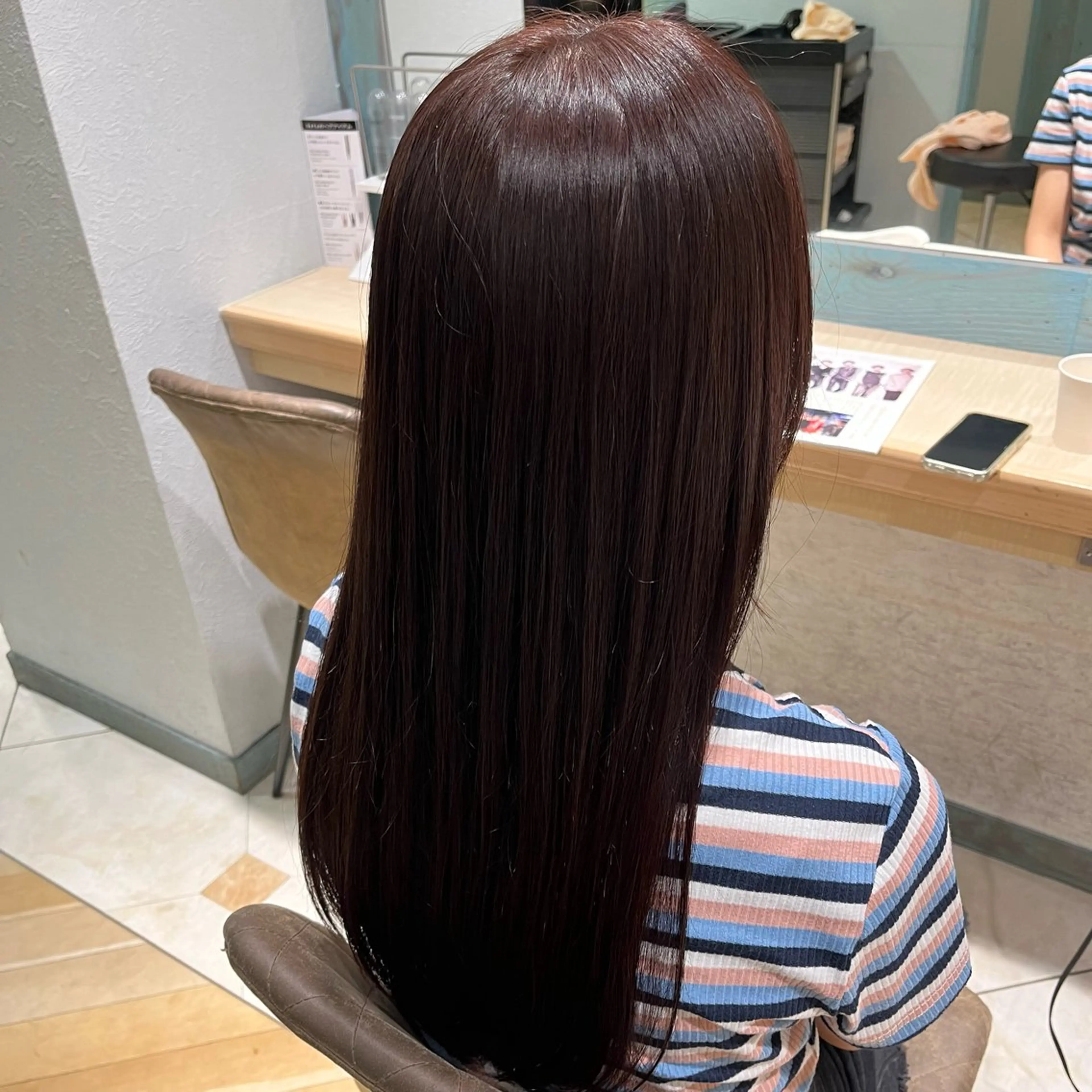 セミロング カラー 髪質改善/縮毛矯正 松原和志のヘアスタイル