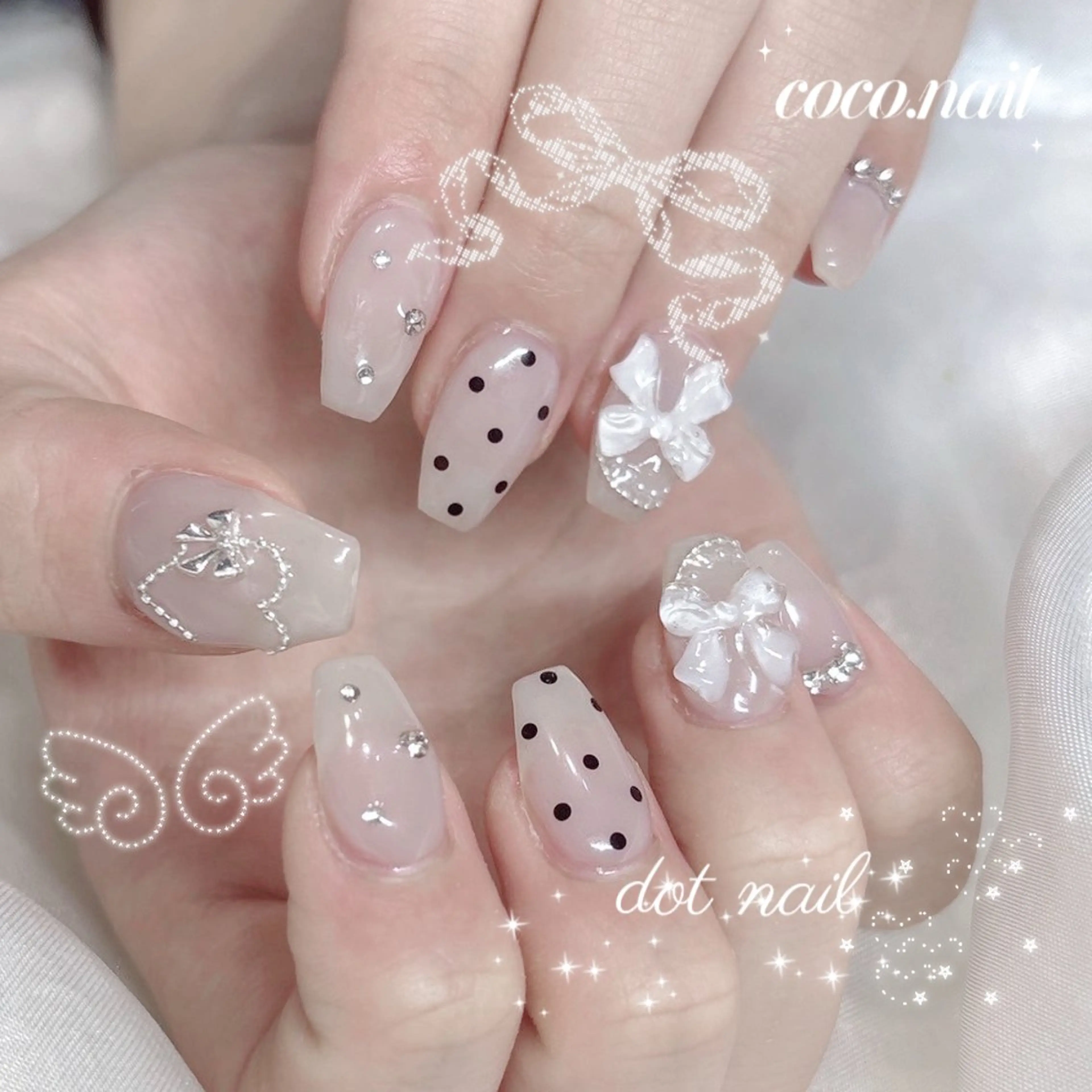 ネイル ハンドネイル coco.nail/ y2k/ワンホンのネイルデザイン