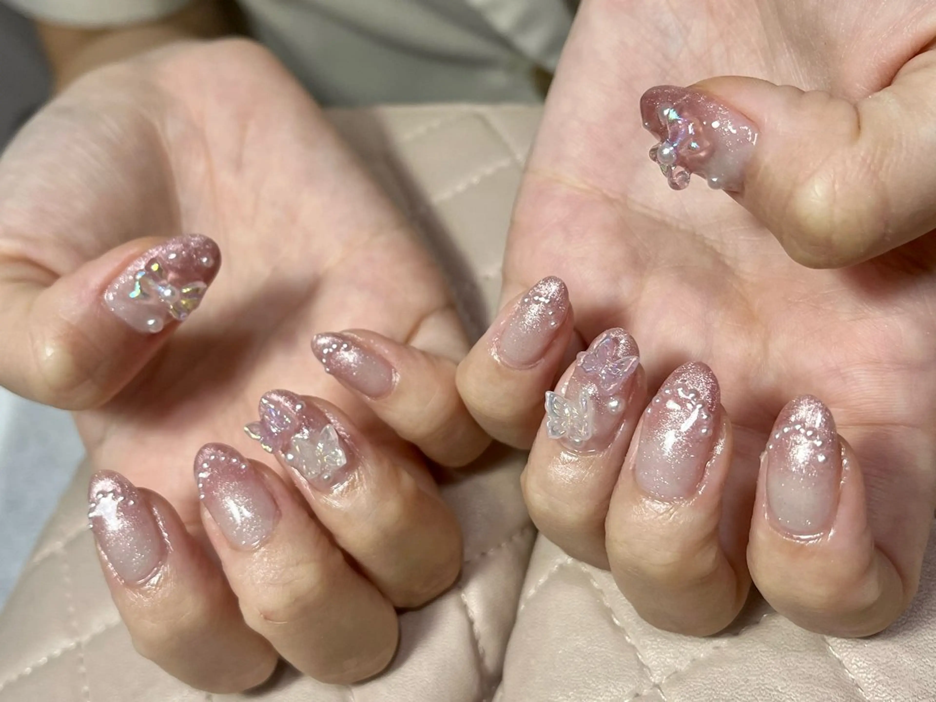 ネイル 持ち込み ハンドネイル goldgleams ちなのネイルデザイン