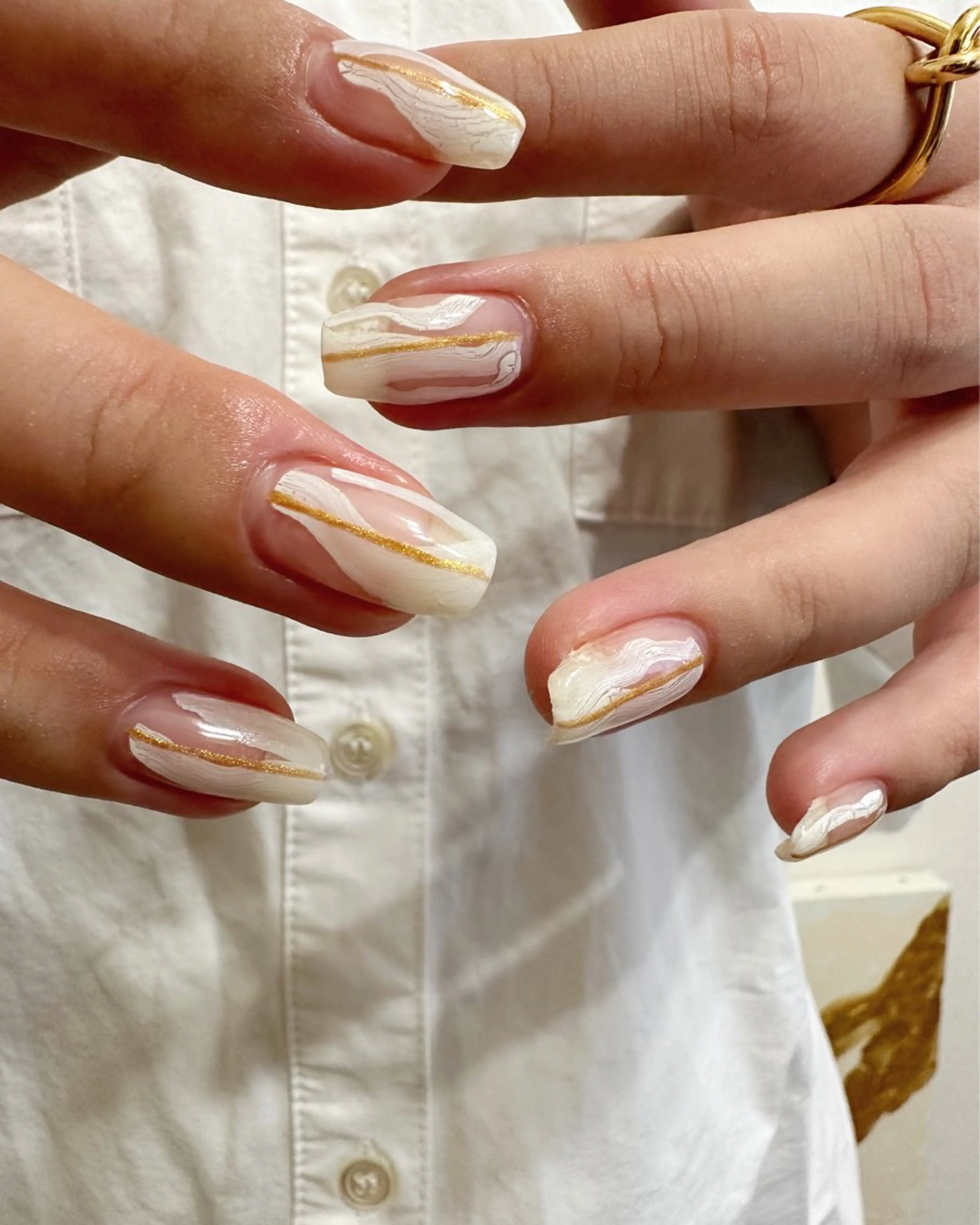 ネイル ハンドネイル フットネイル kiii.__ ✴︎*のネイルデザイン