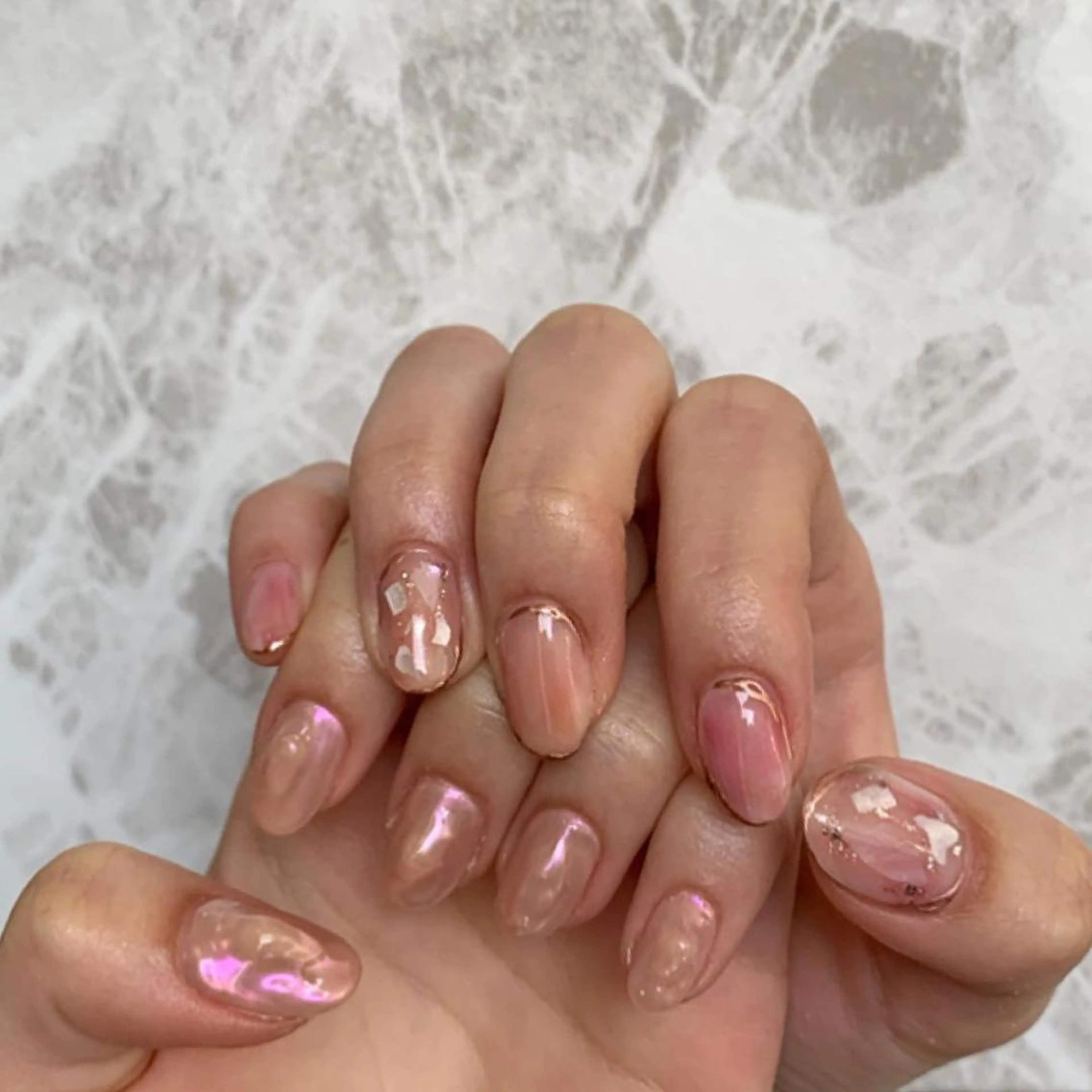 ネイル ニュアンスネイル ハンドネイル ハンドケア lylynail YUUKAのネイルデザイン