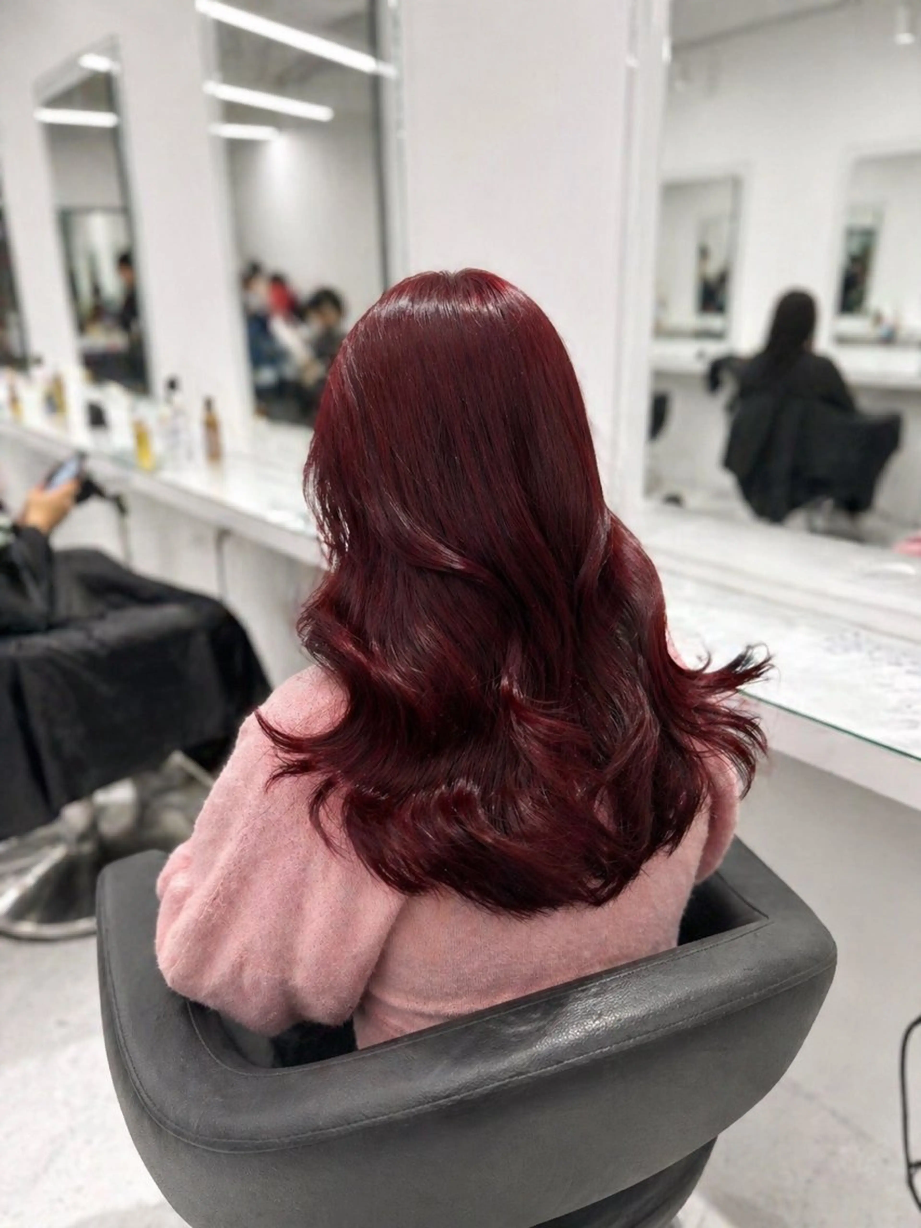 ロング カラー ヘアカラー トリートメント ヘアセット NANA💓韓国ヘア /レイヤー/暖色💓のヘアスタイル