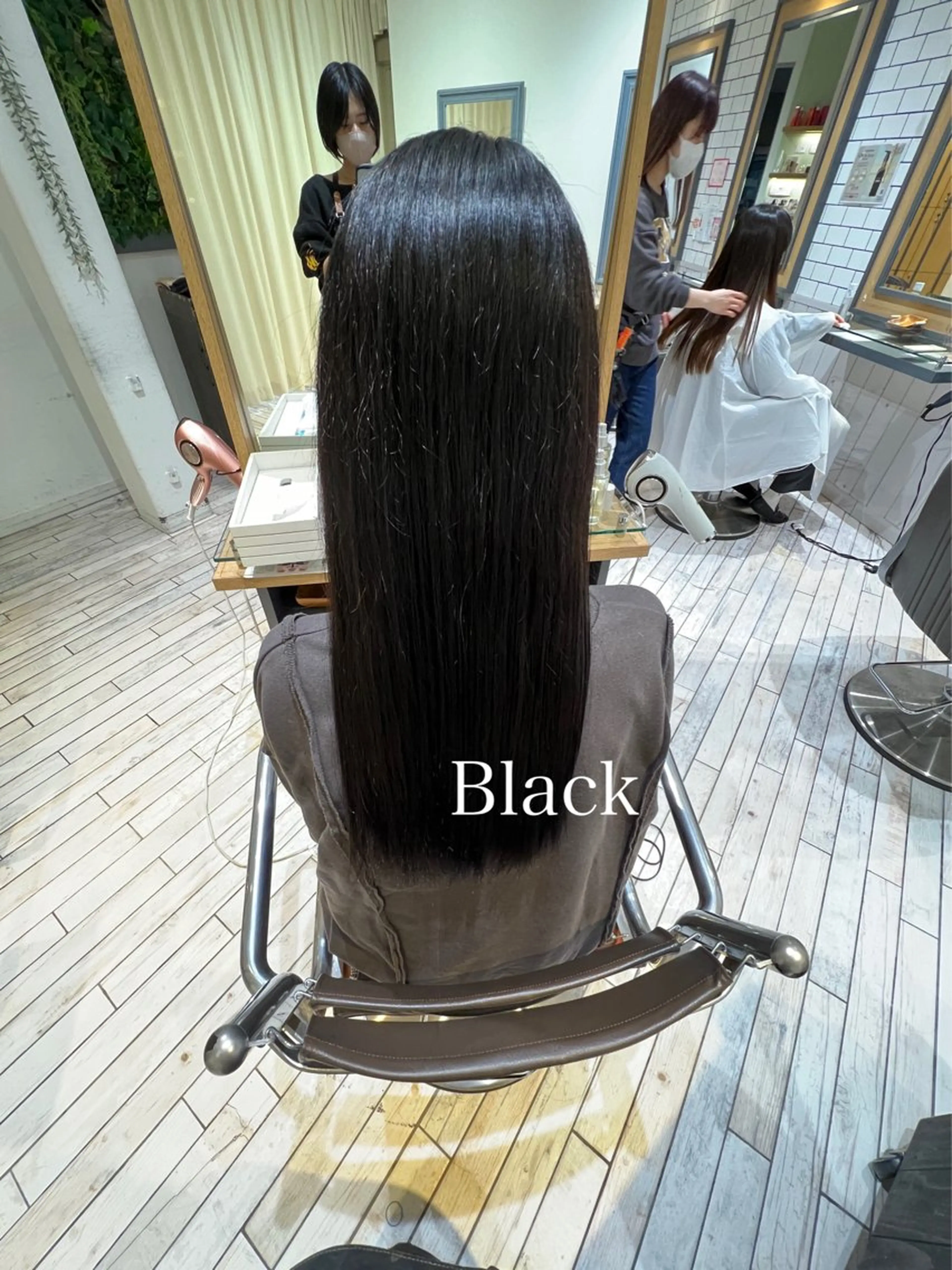 ロング カラー ブリーチ ブラウンカラー ダークブラウン ヘアカラー サエ💎横浜 カラーモデル募集中のヘアスタイル