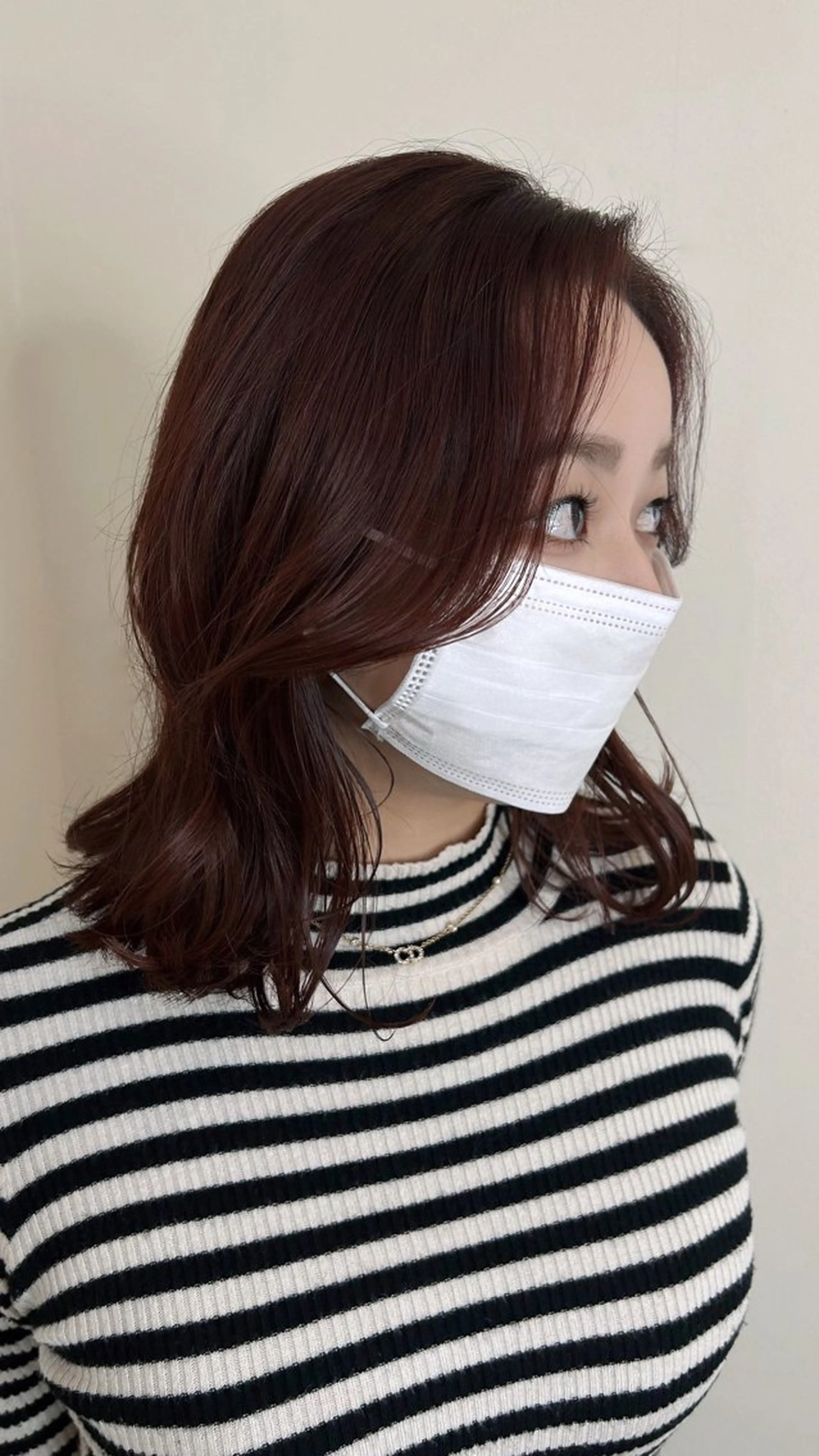 ミディアム カット ヘアカラー トリートメント 小澤 一稀のヘアスタイル