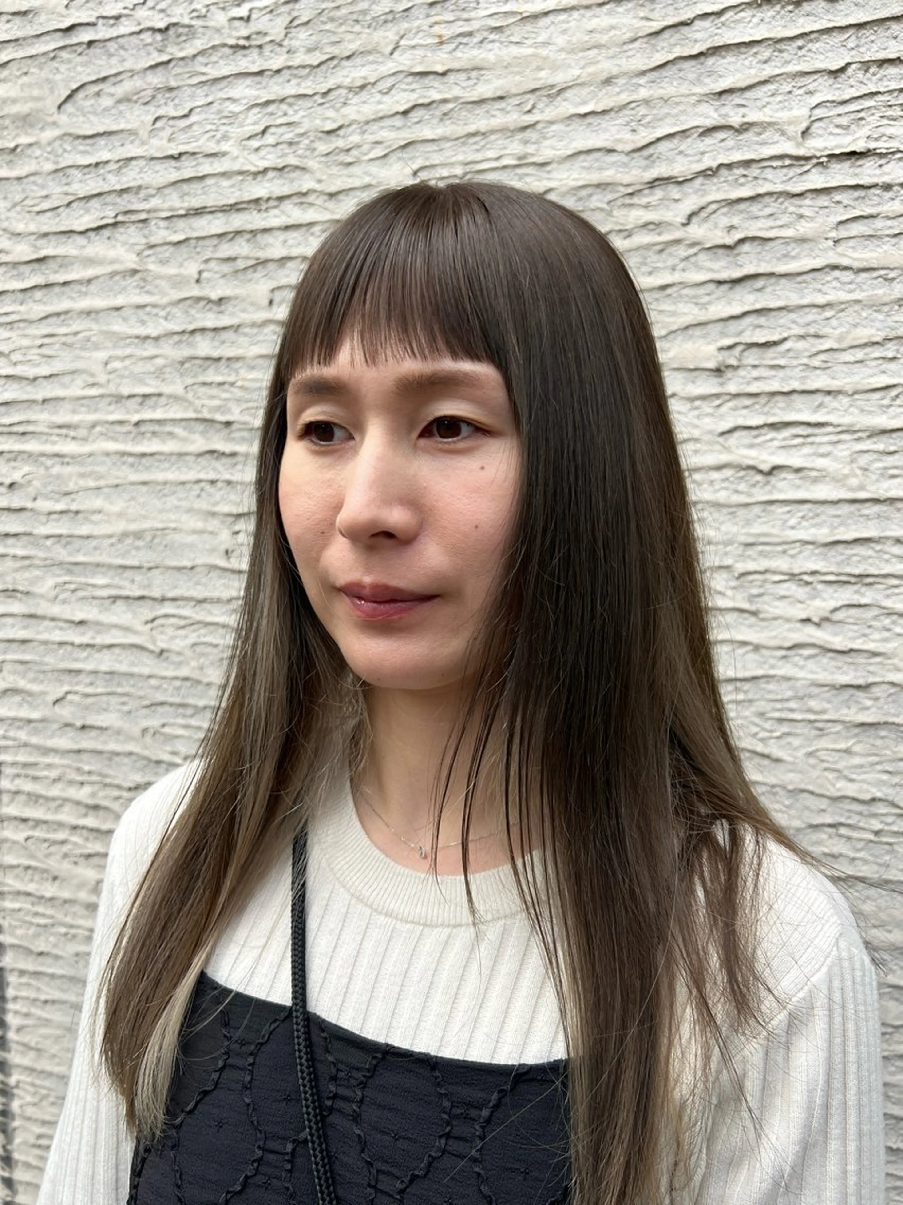 ロング 顔まわりレイヤー 顔周りカット レイヤーカット ウルフカット 北内 登真のヘアスタイル