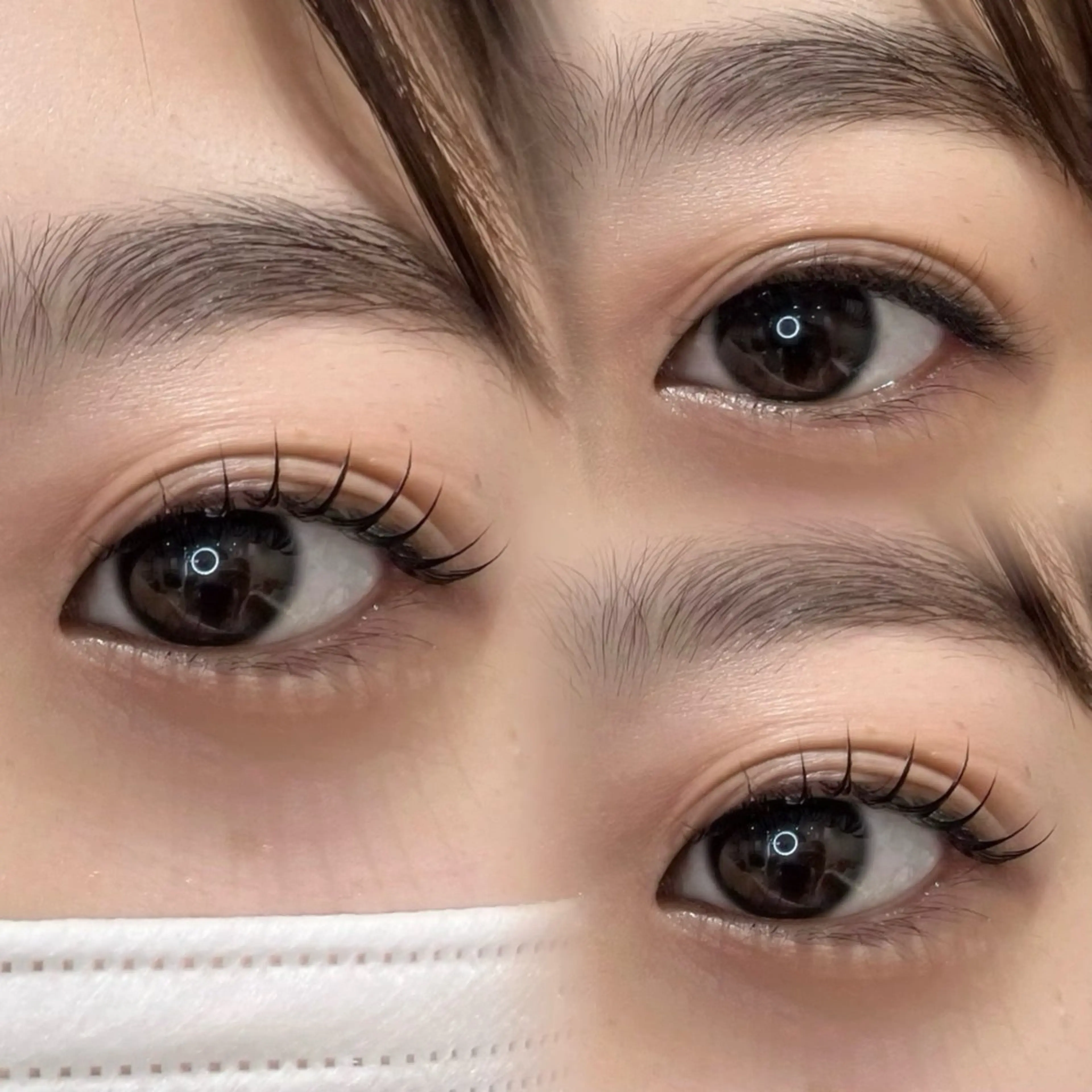 マツエク・マツパ マツパ mika❤︎まつげ| 眉毛|束感のマツエク・マツパデザイン