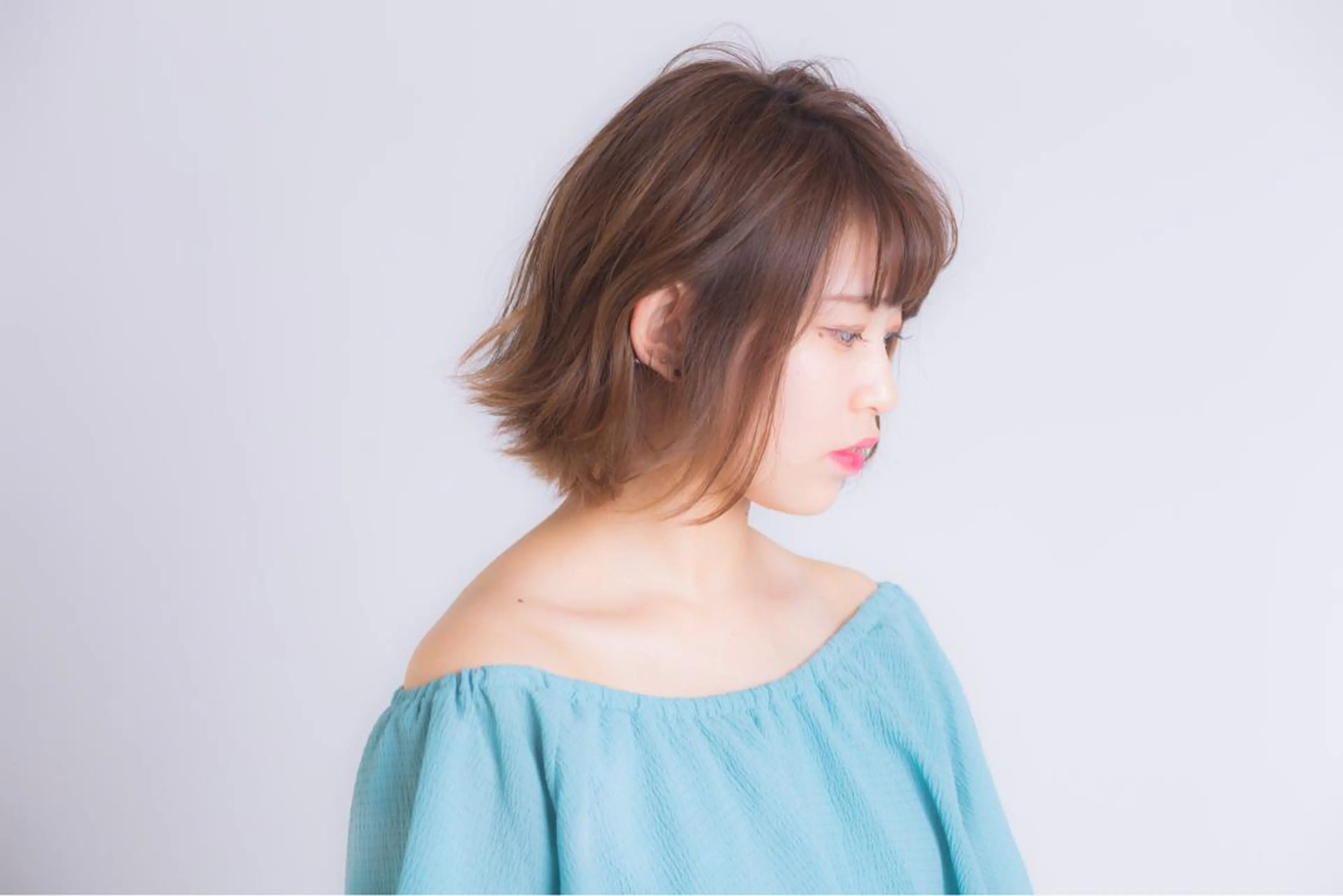 ミディアム カラー 髪質改善イノアカラー 富澤ショウタのヘアスタイル