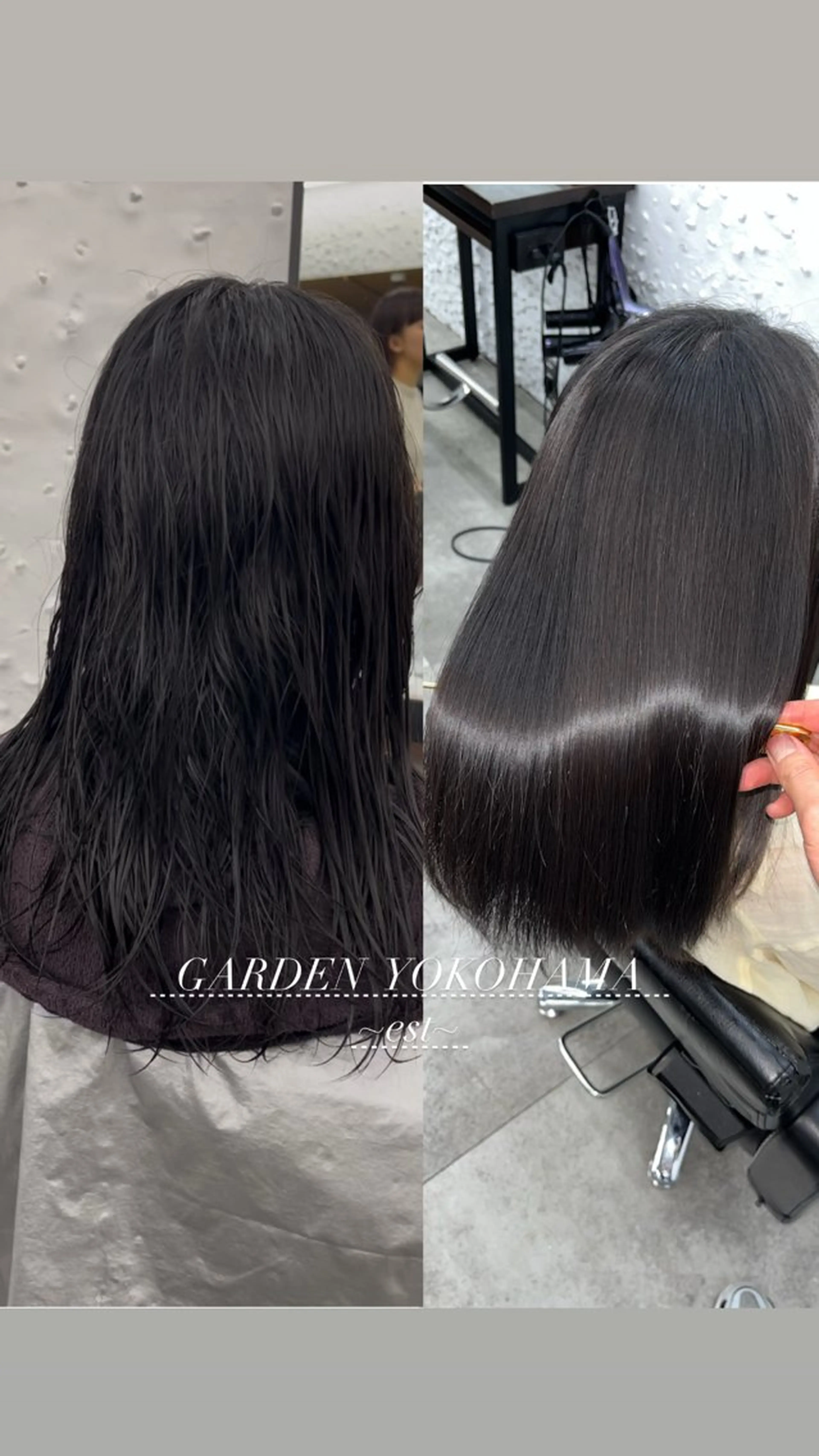 ミディアム 縮毛矯正 髪質改善/艶髪特化 /透明感✨️こうめいのヘアスタイル