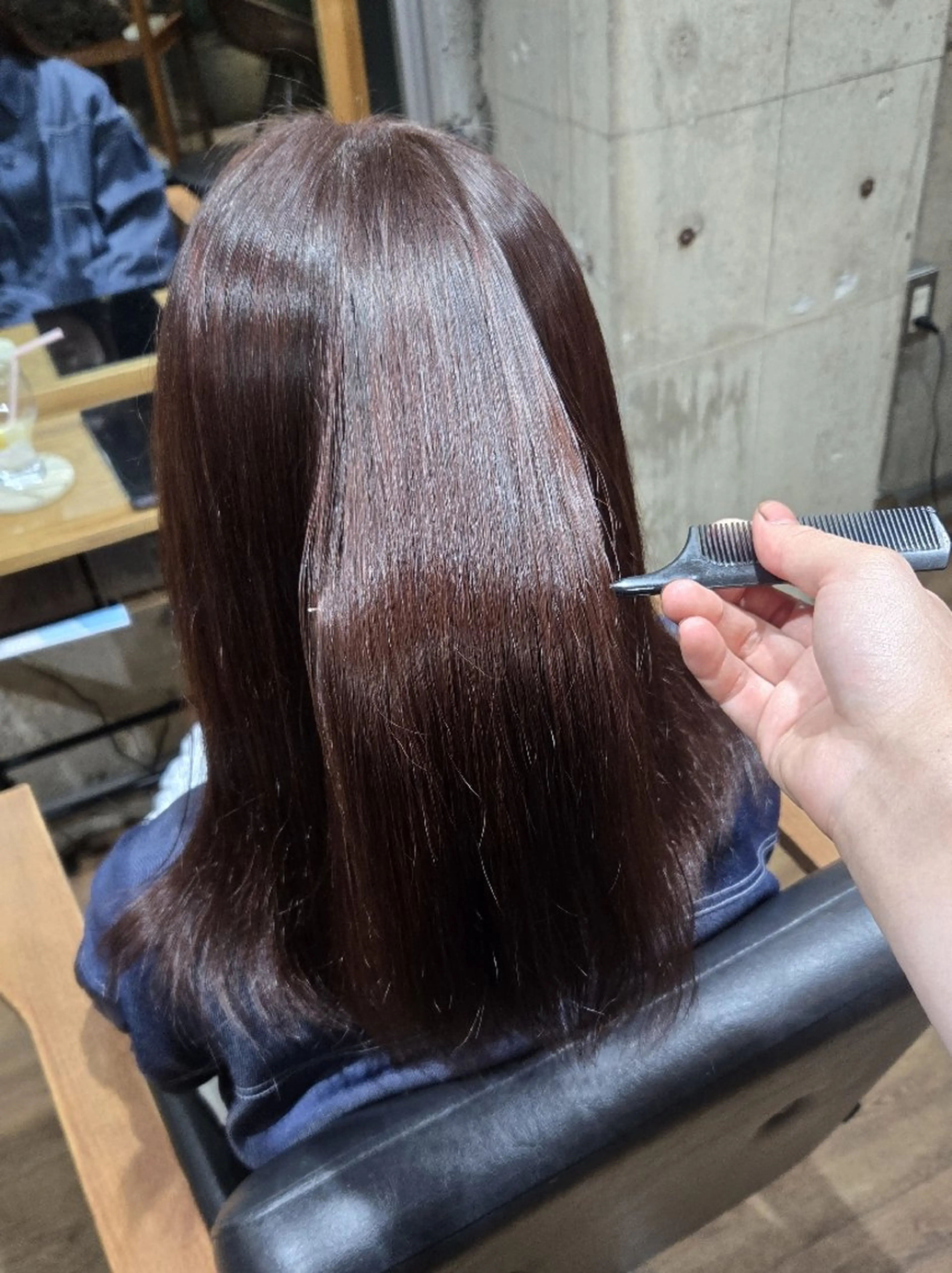 セミロング カット 縮毛矯正 JESTER 烏丸御池のヘアスタイル