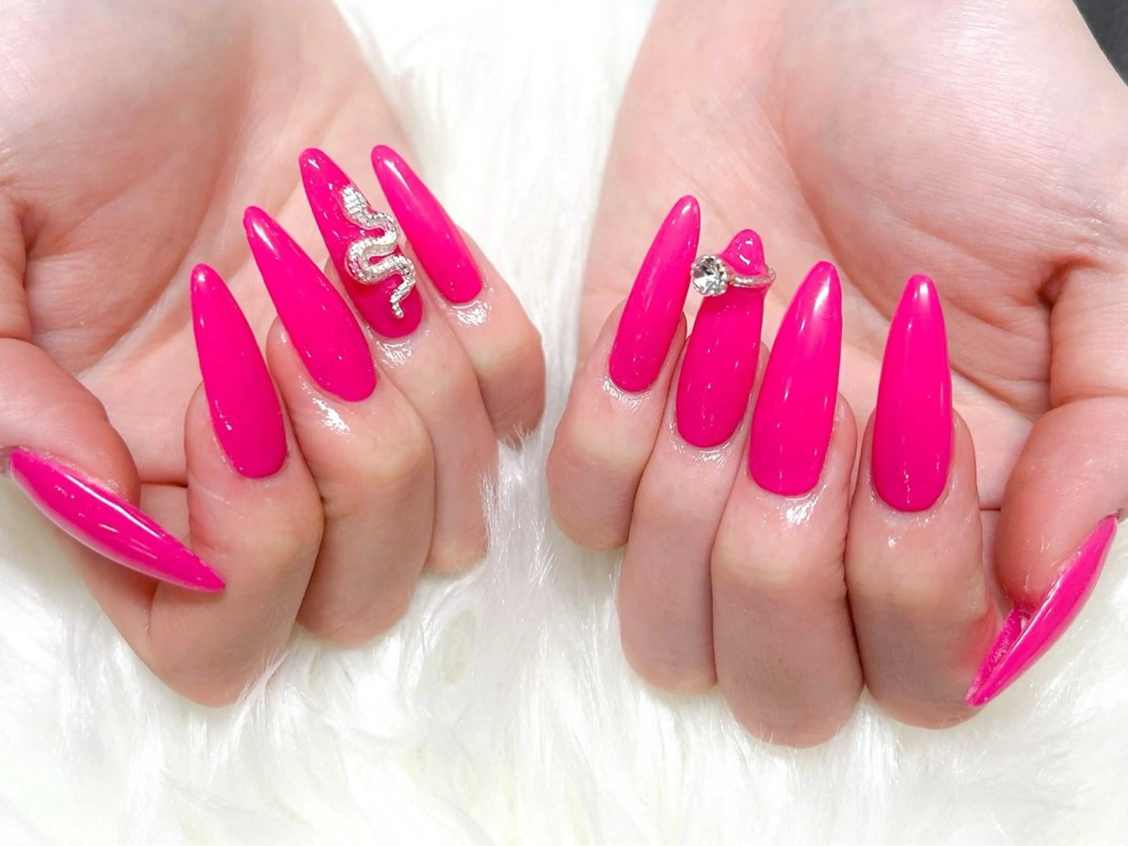 チップ長さだしワンカラーの写真