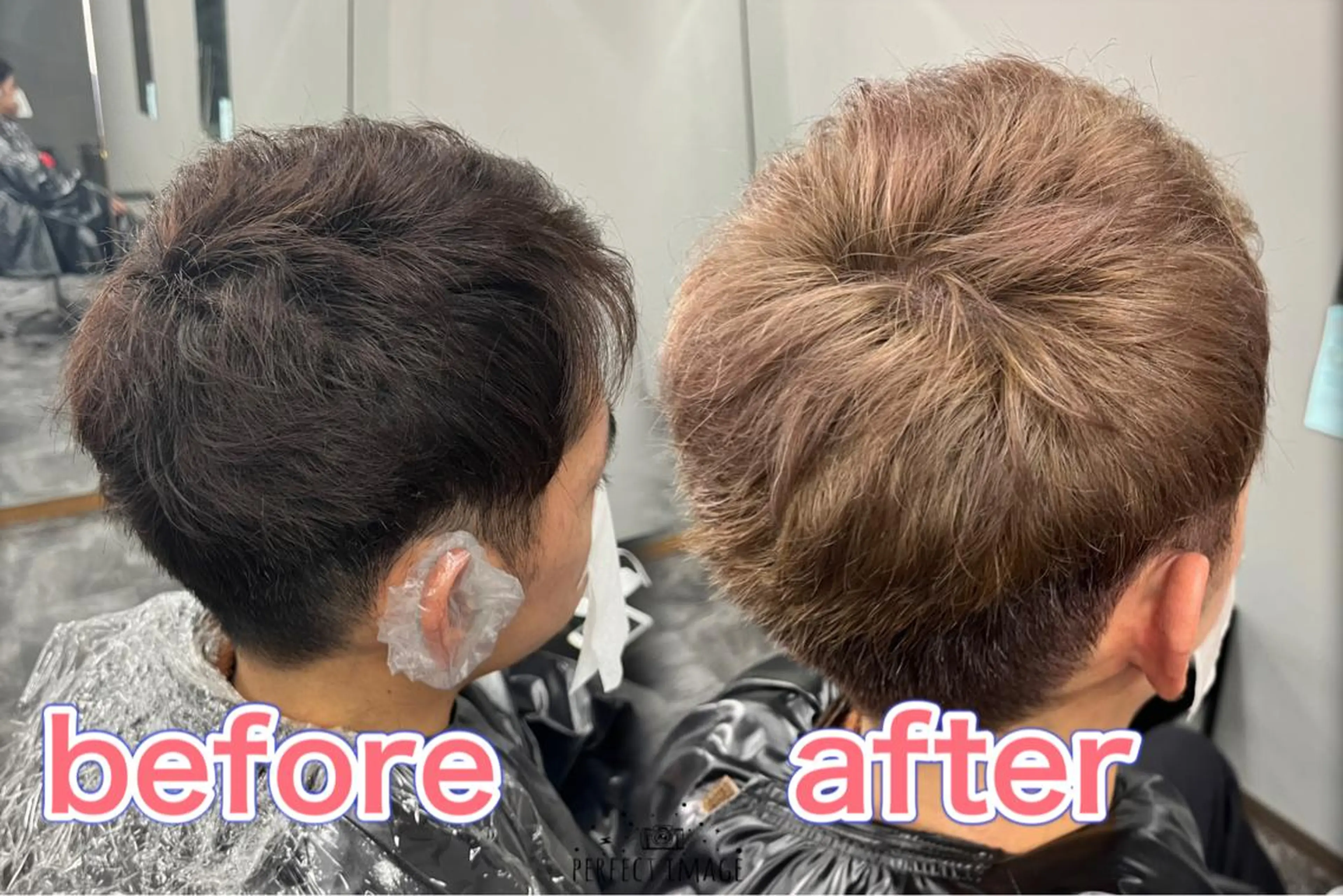 カラー メンズ ベージュカラー 池田 成秀のヘアスタイル