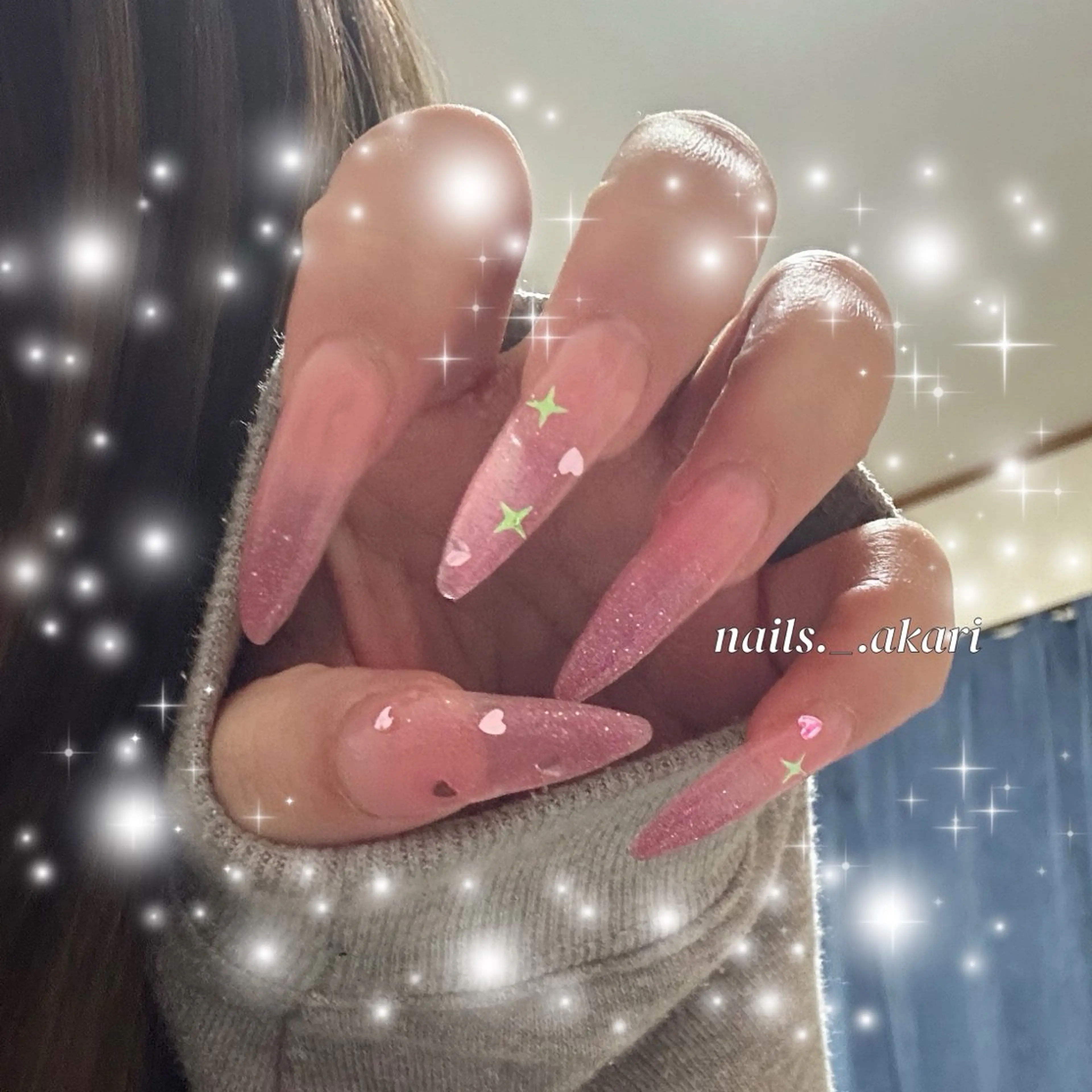 〘 🦋5月限定🦋〙チップ長さだし10本＋アート6本／持ち込みデザインok❄️の写真