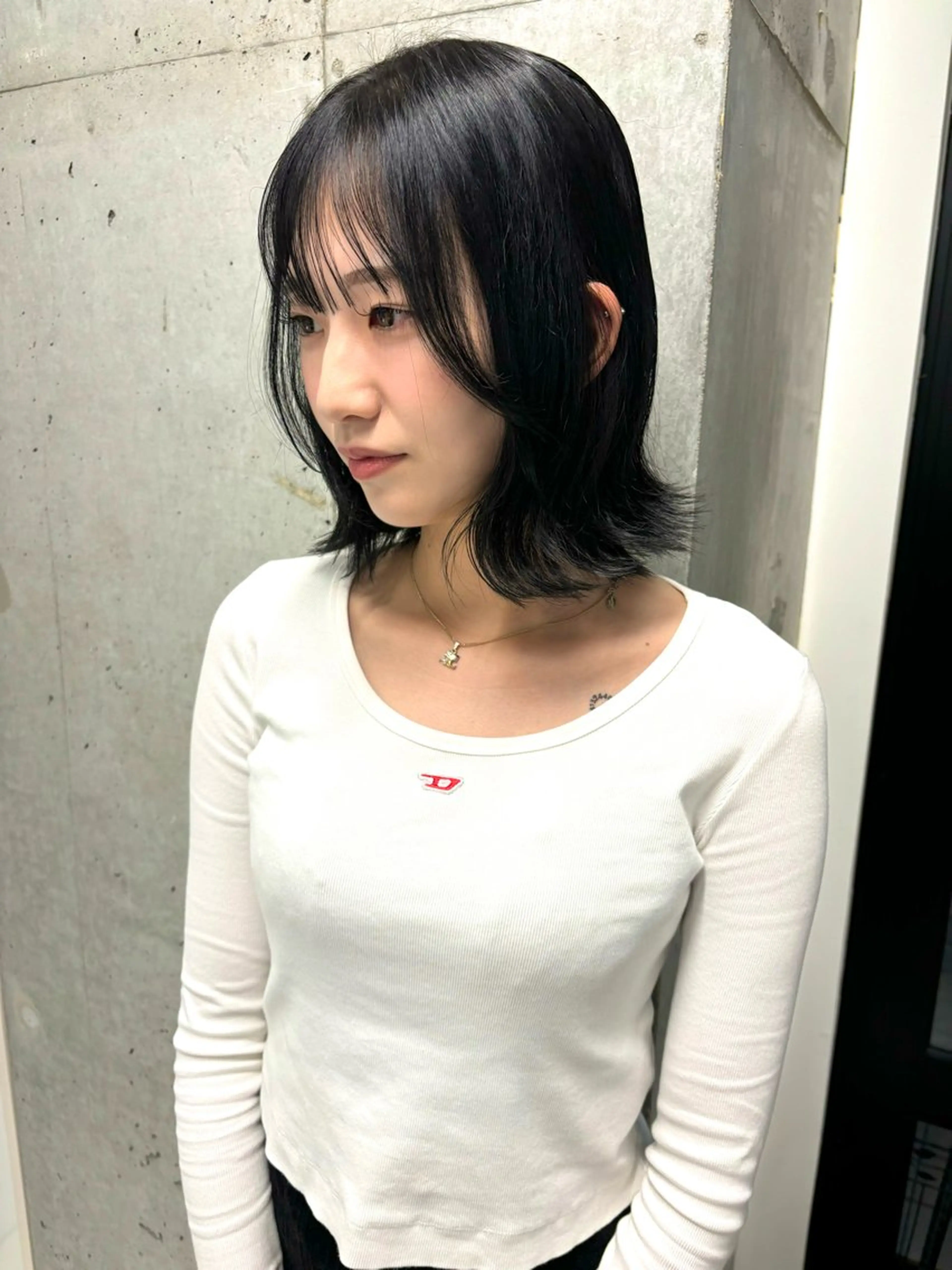 ミディアム カラー 韓国風ヘア ヘアカラー トリートメント Miyu🎀レイヤー ／透明感カラー🪽のヘアスタイル