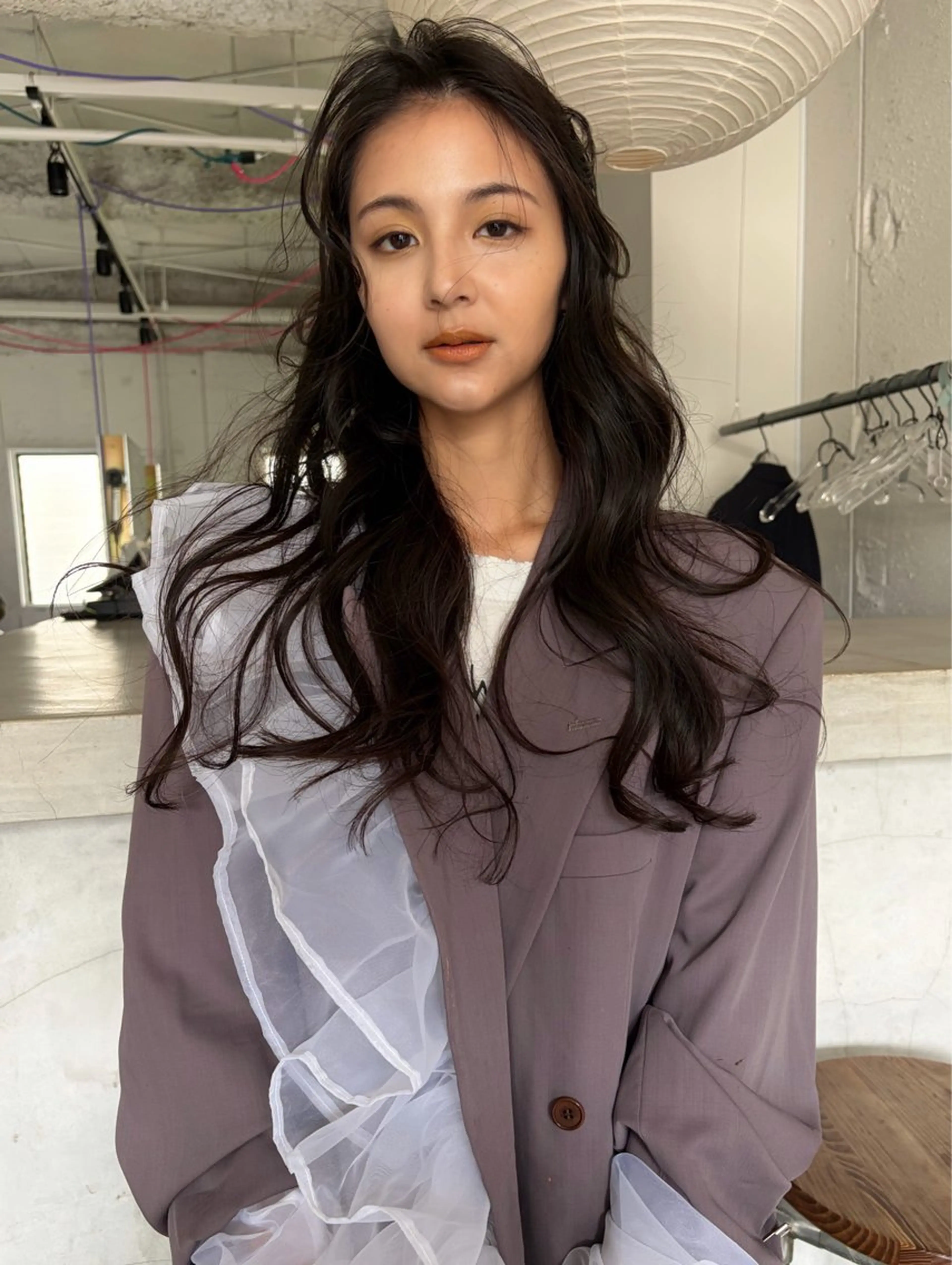 ロング カラー カット ヘアカラー トリートメント 村上雅人 ナチュラルモードのヘアスタイル