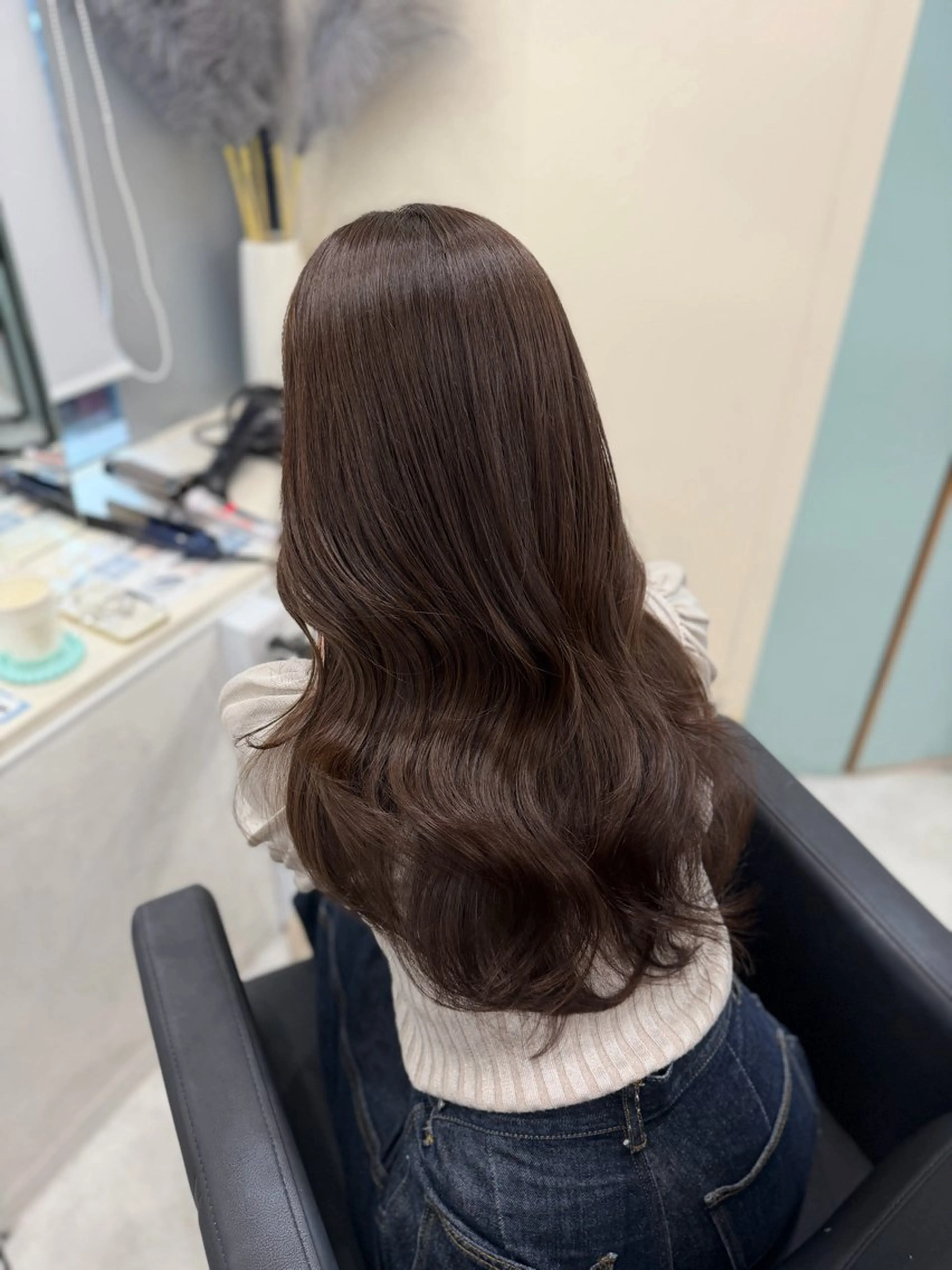 ロング カラー アディクシーカラー カット ヘアカラー トリートメント 韓国ヘア/髪質改善 /natsuki🧸のヘアスタイル