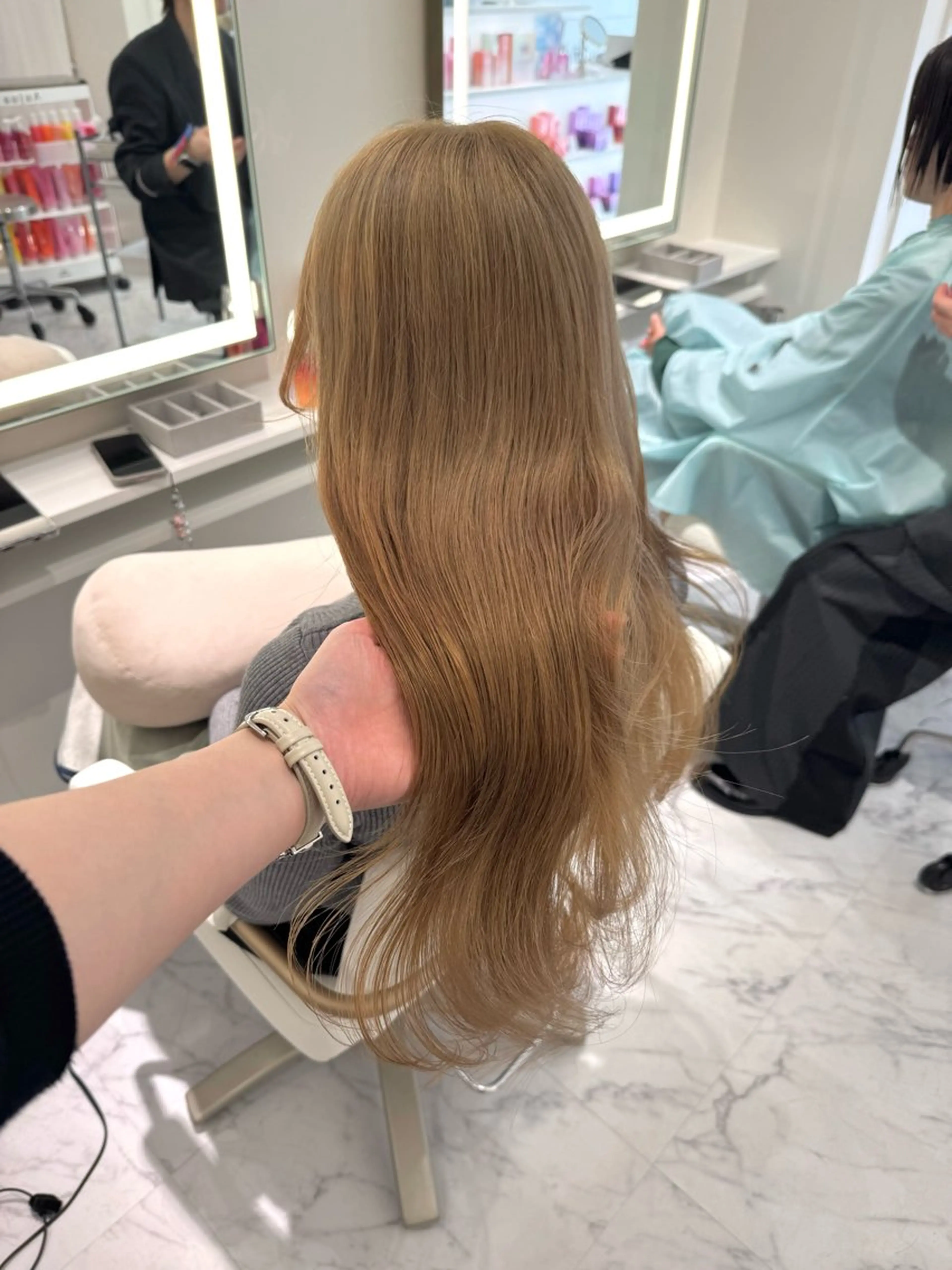 ロング カラー ヘアカラー ParveMix🍀 藤原愛未のヘアスタイル