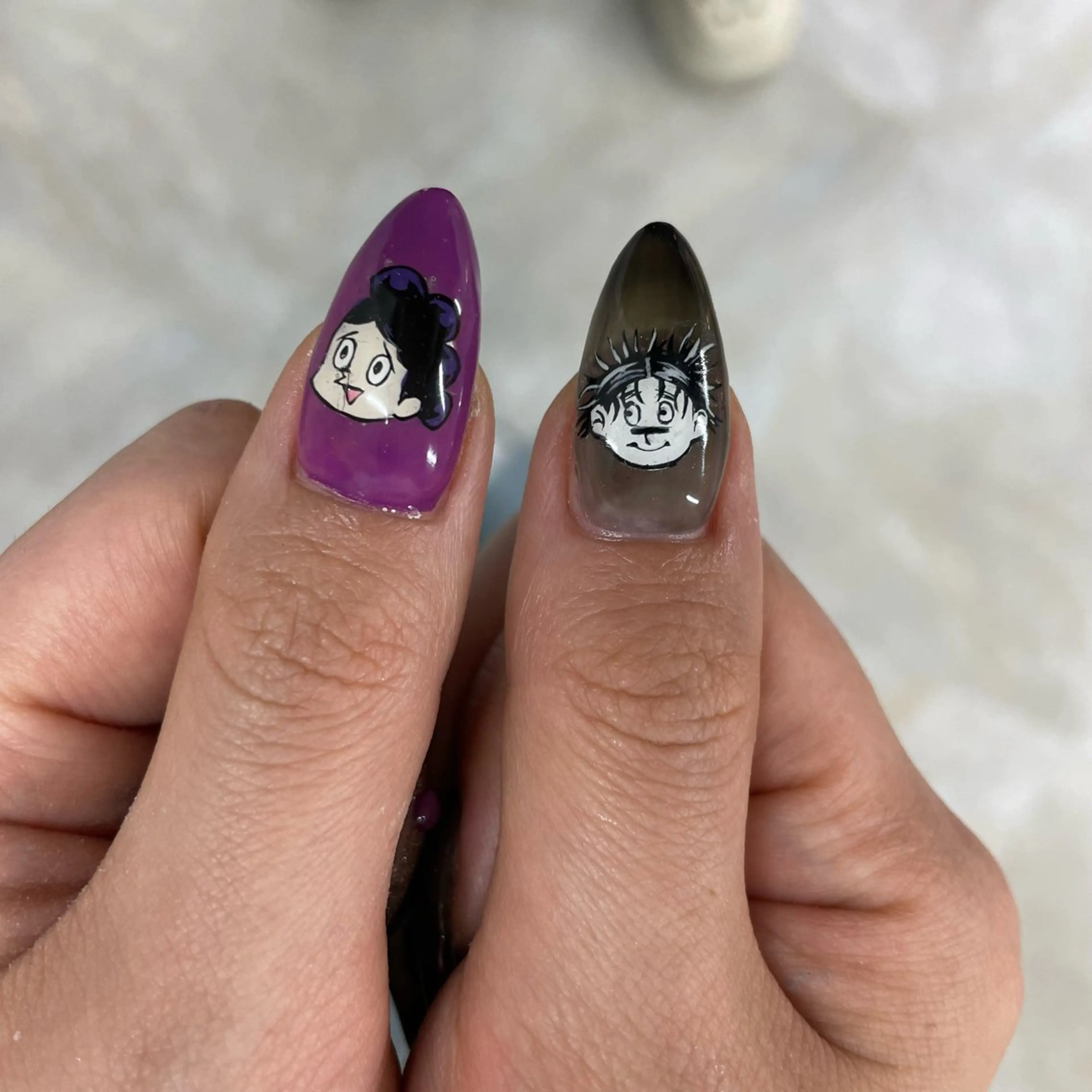 ネイル ハンドネイル ひめか🫁 推し概念・個性派のネイルデザイン